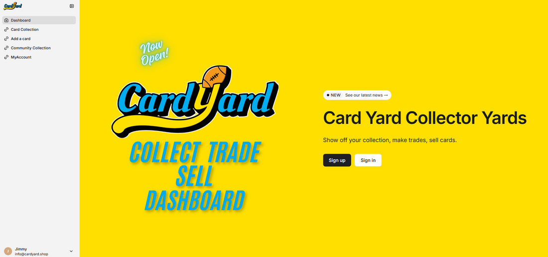 Introducing Yards!  NEW Way to Collect, Trade and List on CardYard