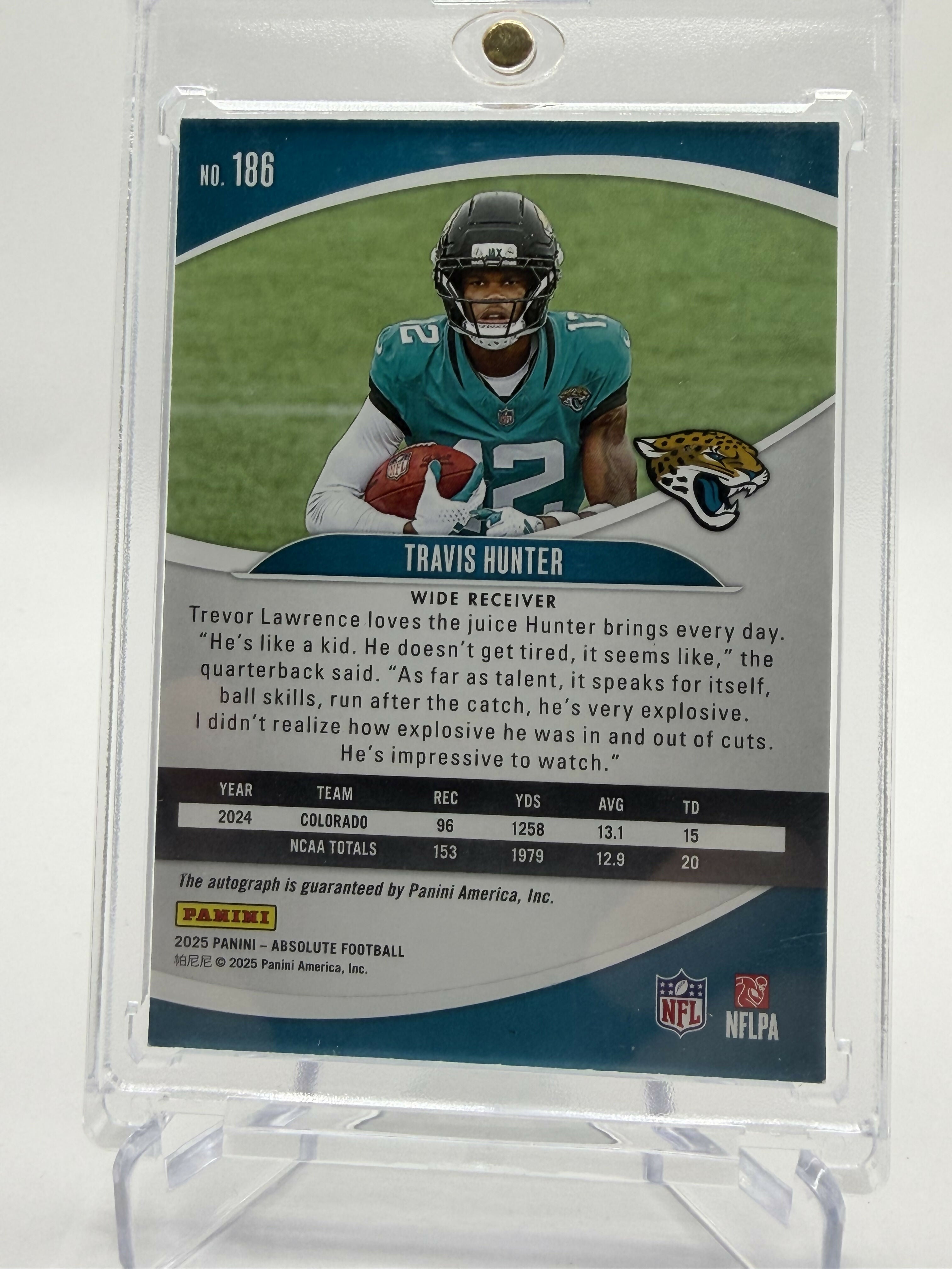 2025 Panini Absolute Travis Hunter /75 auto