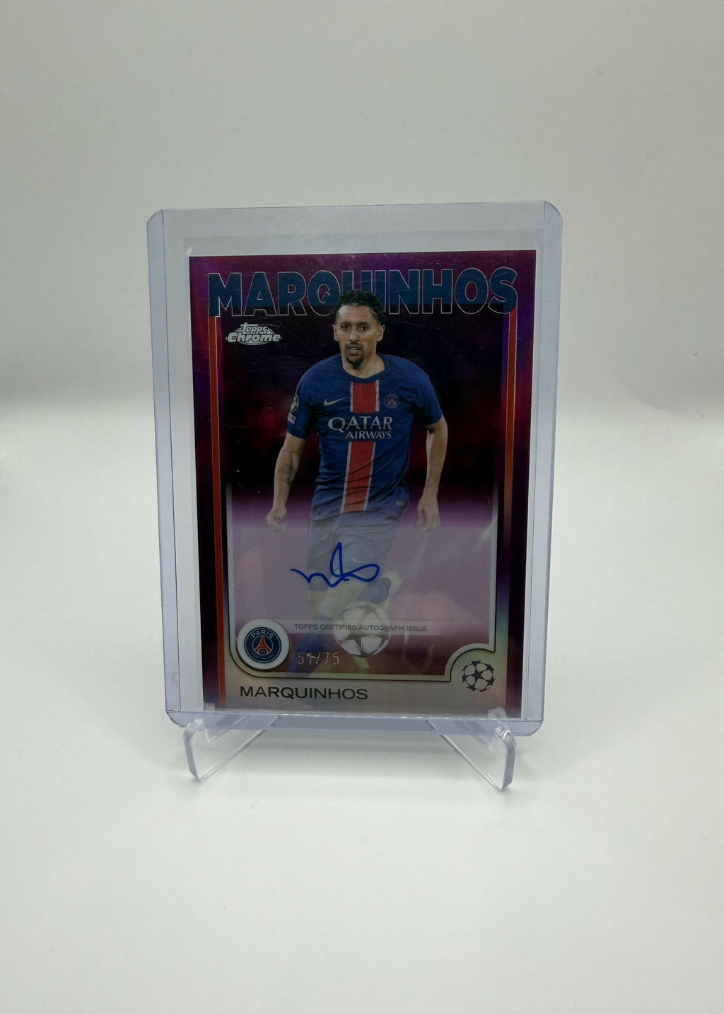 2025 Topps UCC Chrome Marquinhos auto /75