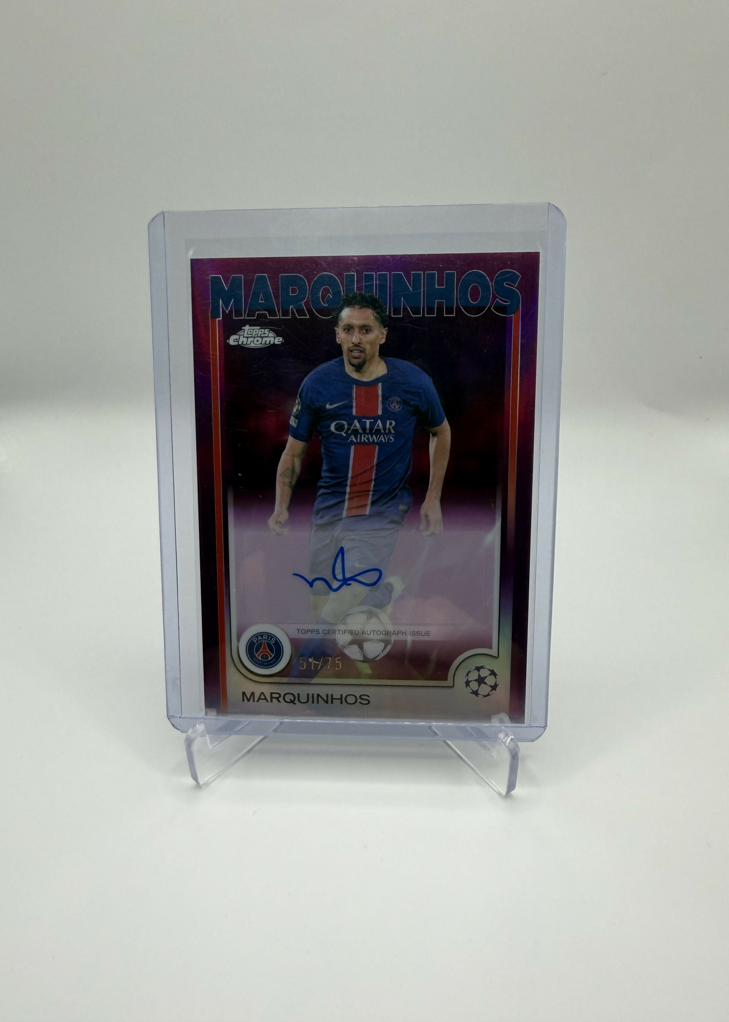 2025 Topps UCC Chrome Marquinhos auto /75
