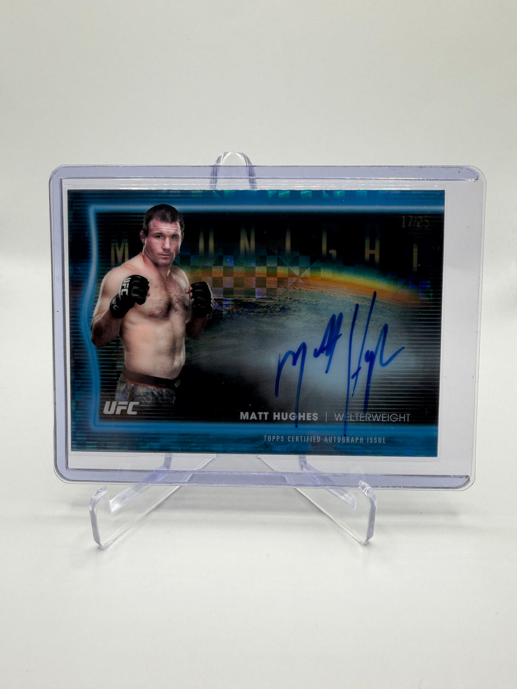 2025 Topps Midnight UFC Matt Hughes Horizon Signatures Autograph /25 #HNS-MH