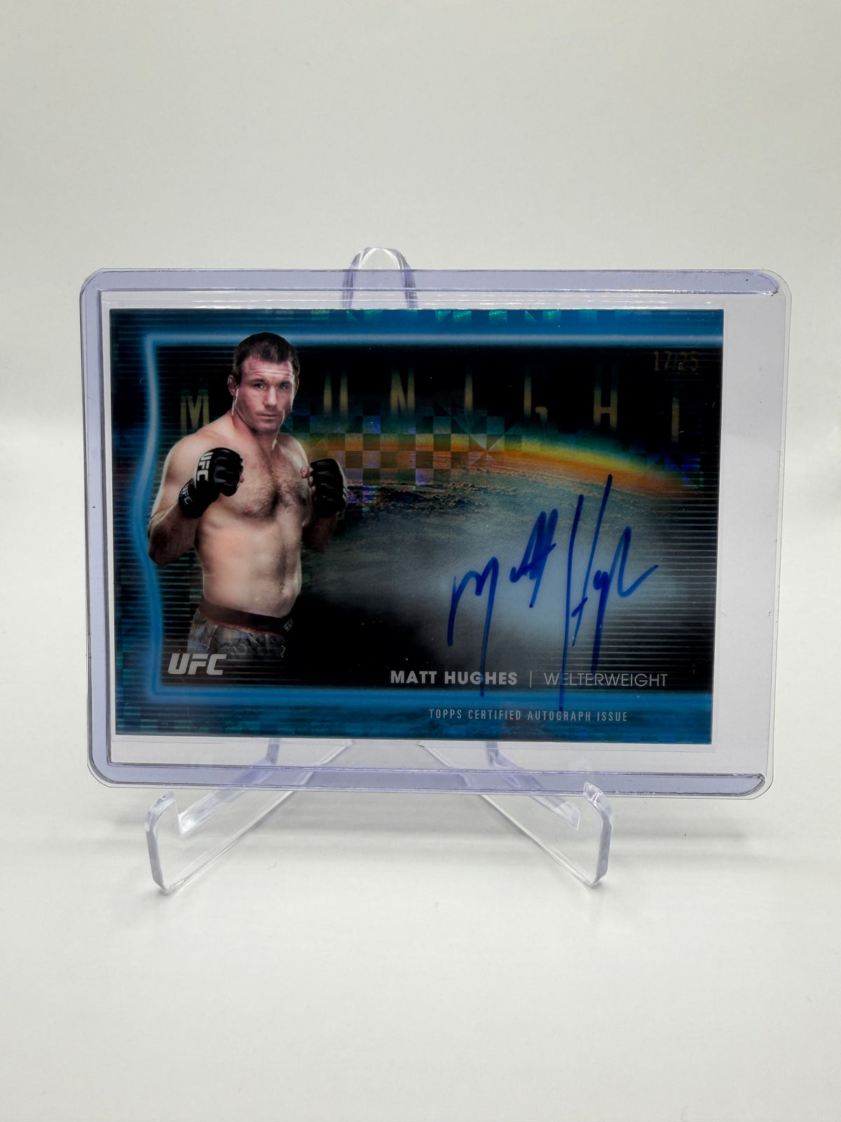 2025 Topps Midnight UFC Matt Hughes Horizon Signatures Autograph /25 #HNS-MH