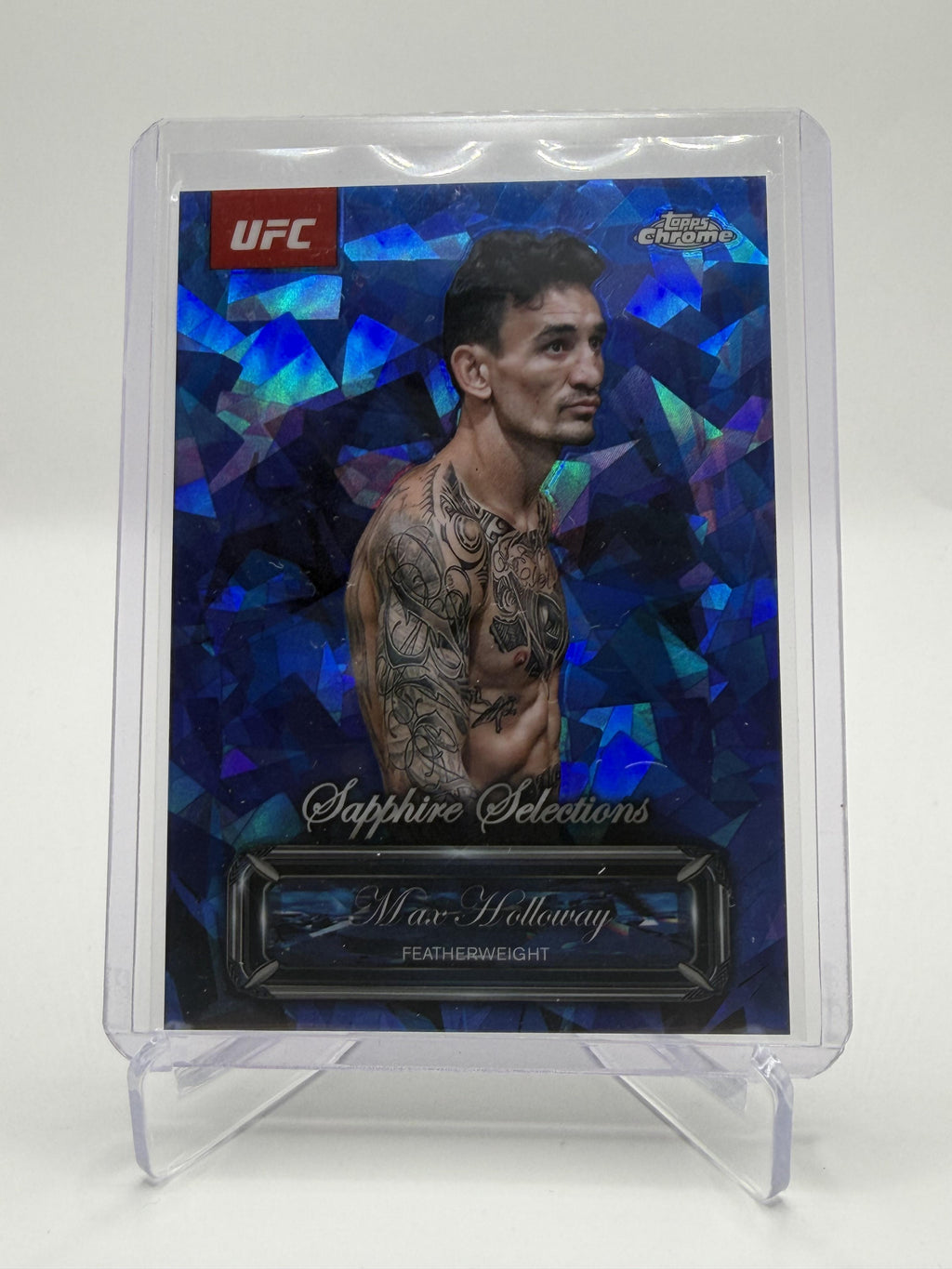 2025 Topps Chrome Sapphire UFC Max Holloway Sapphire Selections