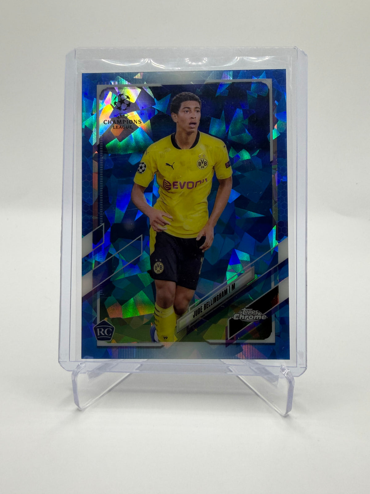 2020-21 Topps Chrome UEFA Champions League Sapphire Edition Jude Bellingham Rookie #68