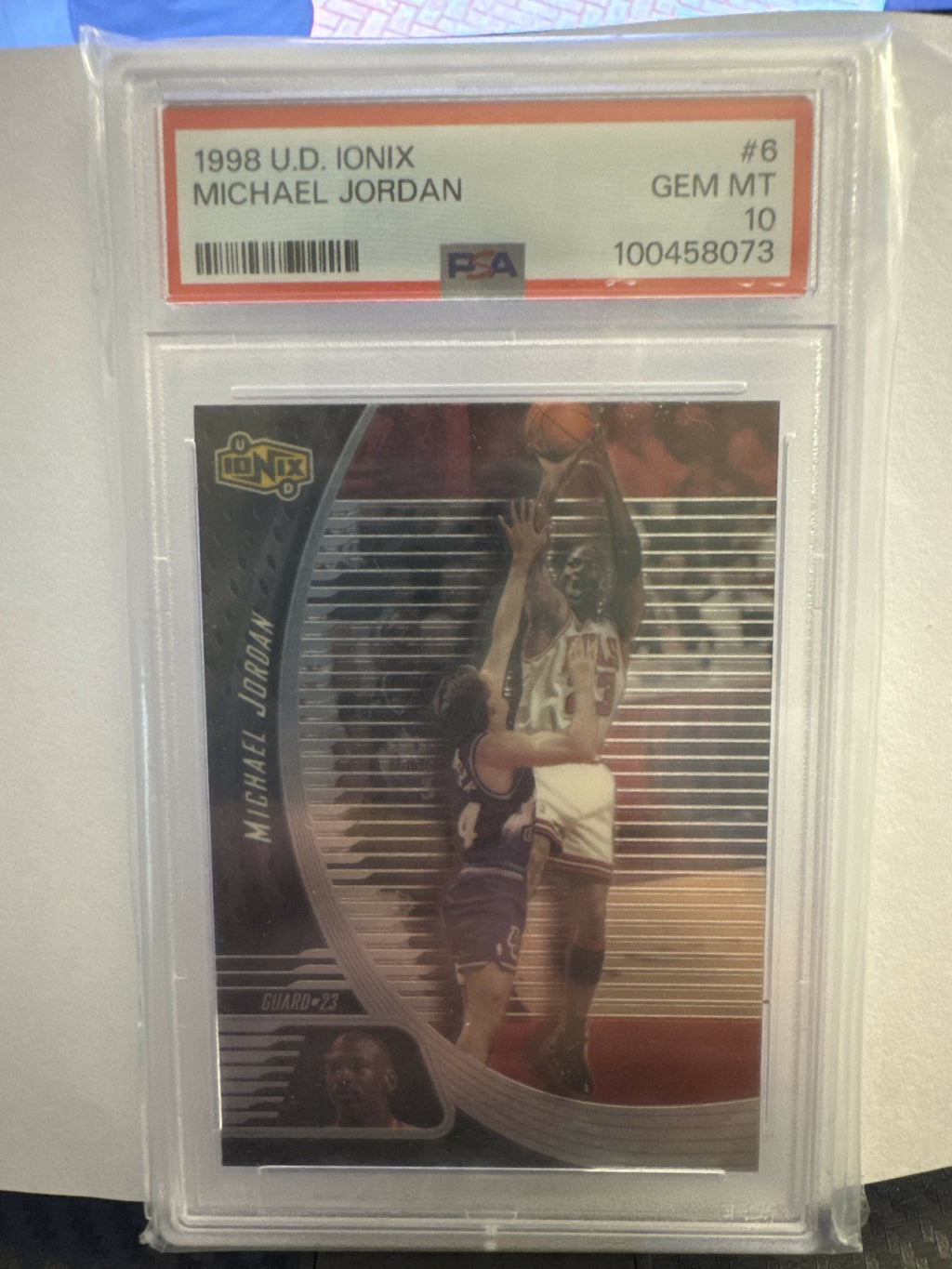 Michael Jordan 1998 U.D. IONIX PSA 10