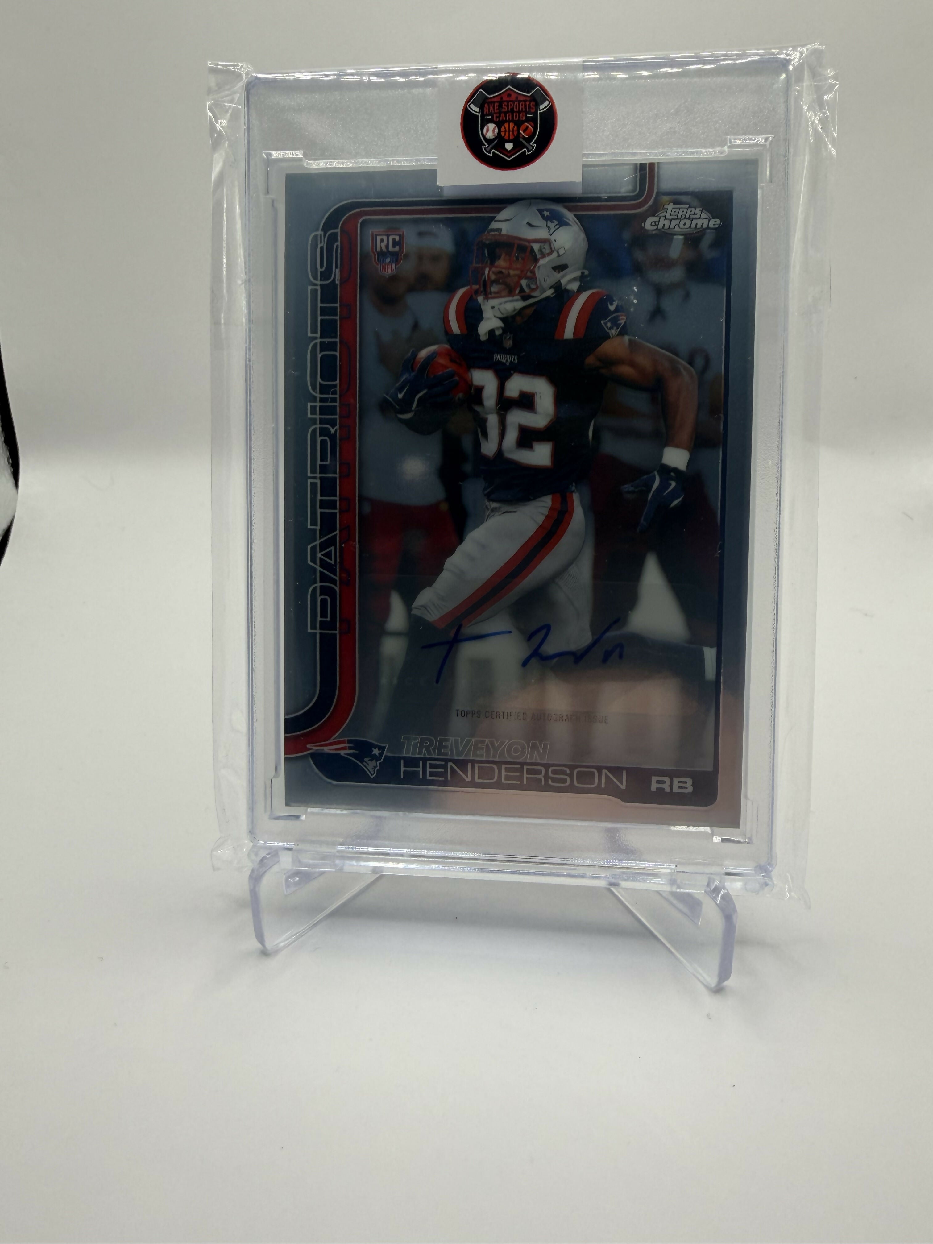 2026 Topps Chrome Treveyon Henderson Auto Base