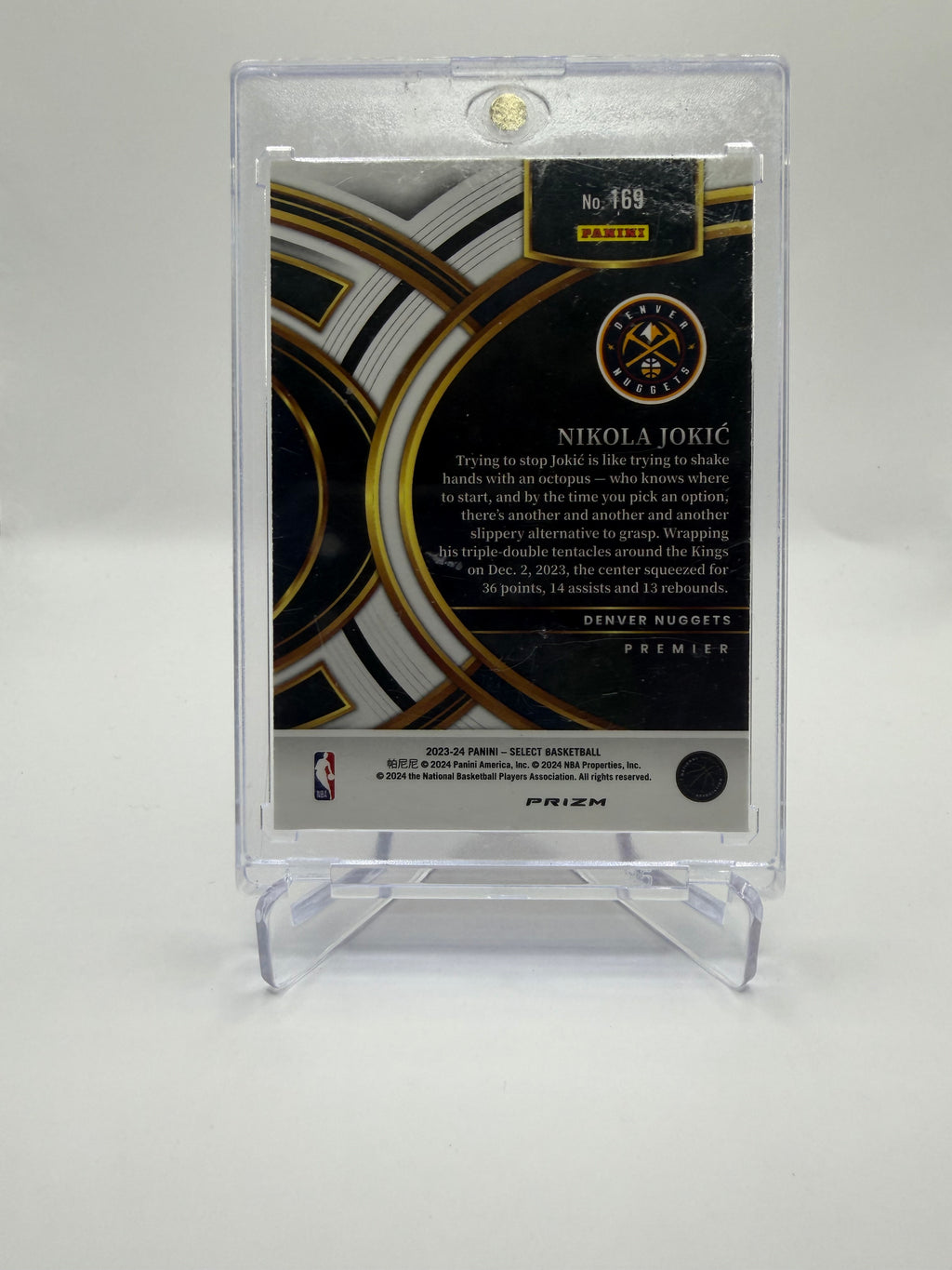 2023-24 Panini Select Basketball Nikola Jokic Premier Level Cosmic #169