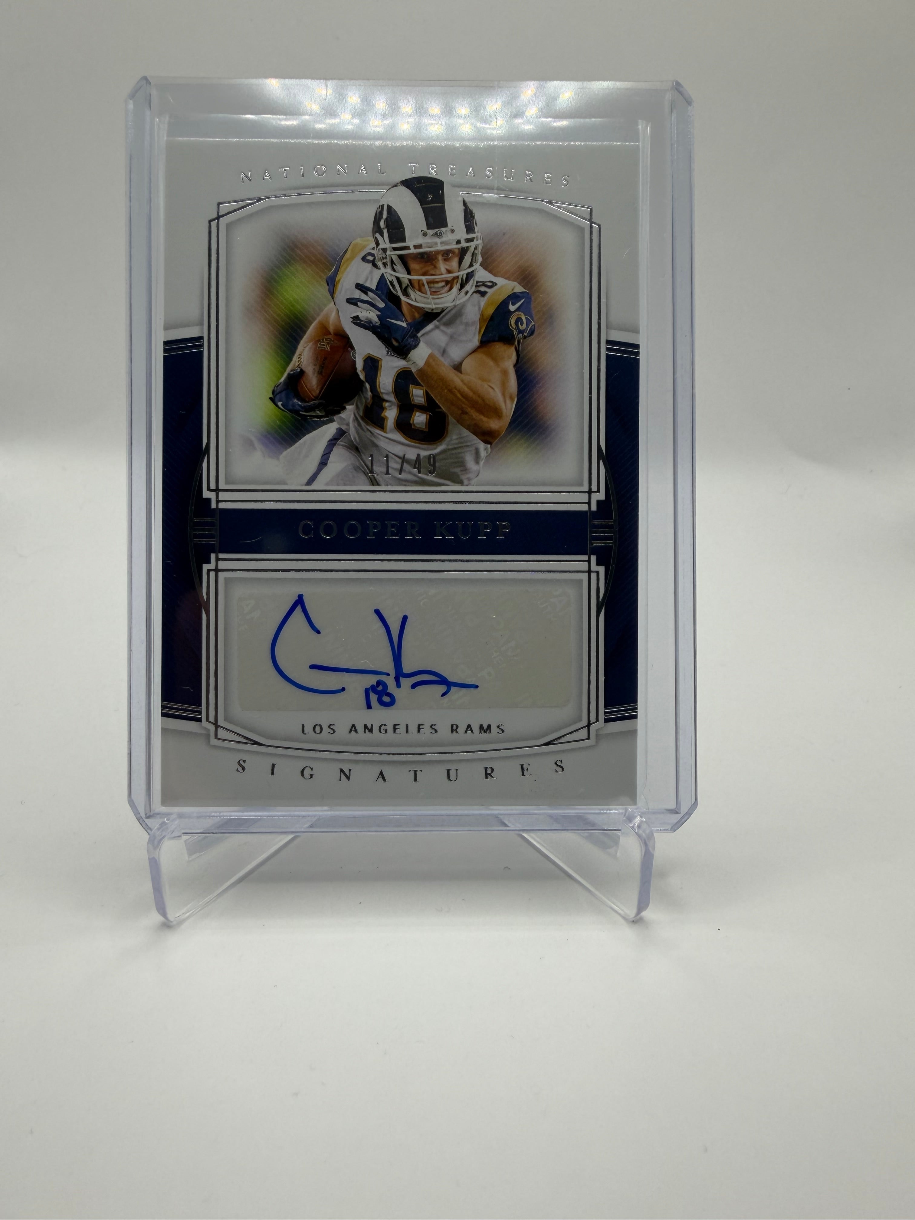 2019 Panini National Treasures Football Cooper Kupp Signatures Autograph /49