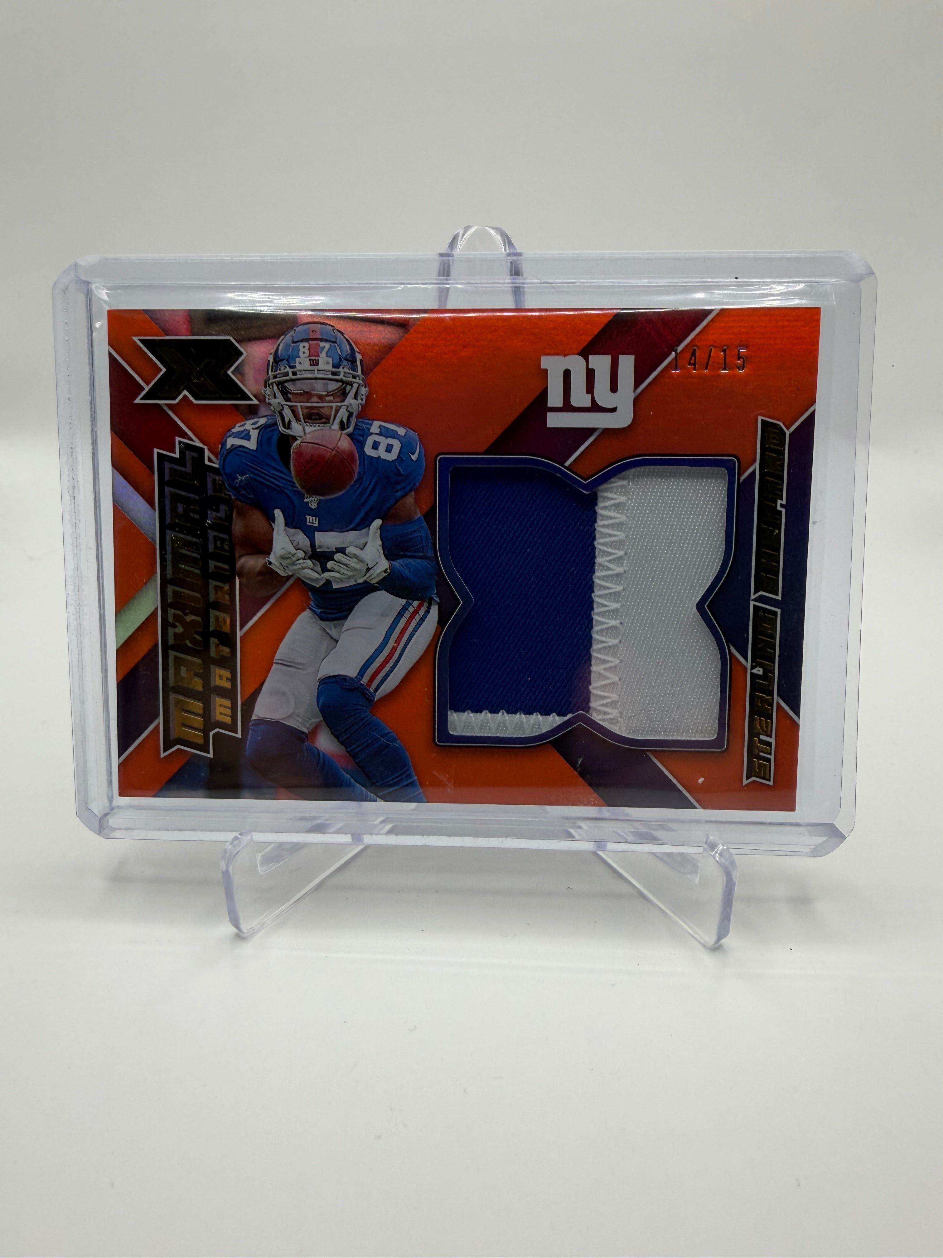 2020 Panini XR Football Maximal Materials Orange /15 Sterling Shepard #MM-24