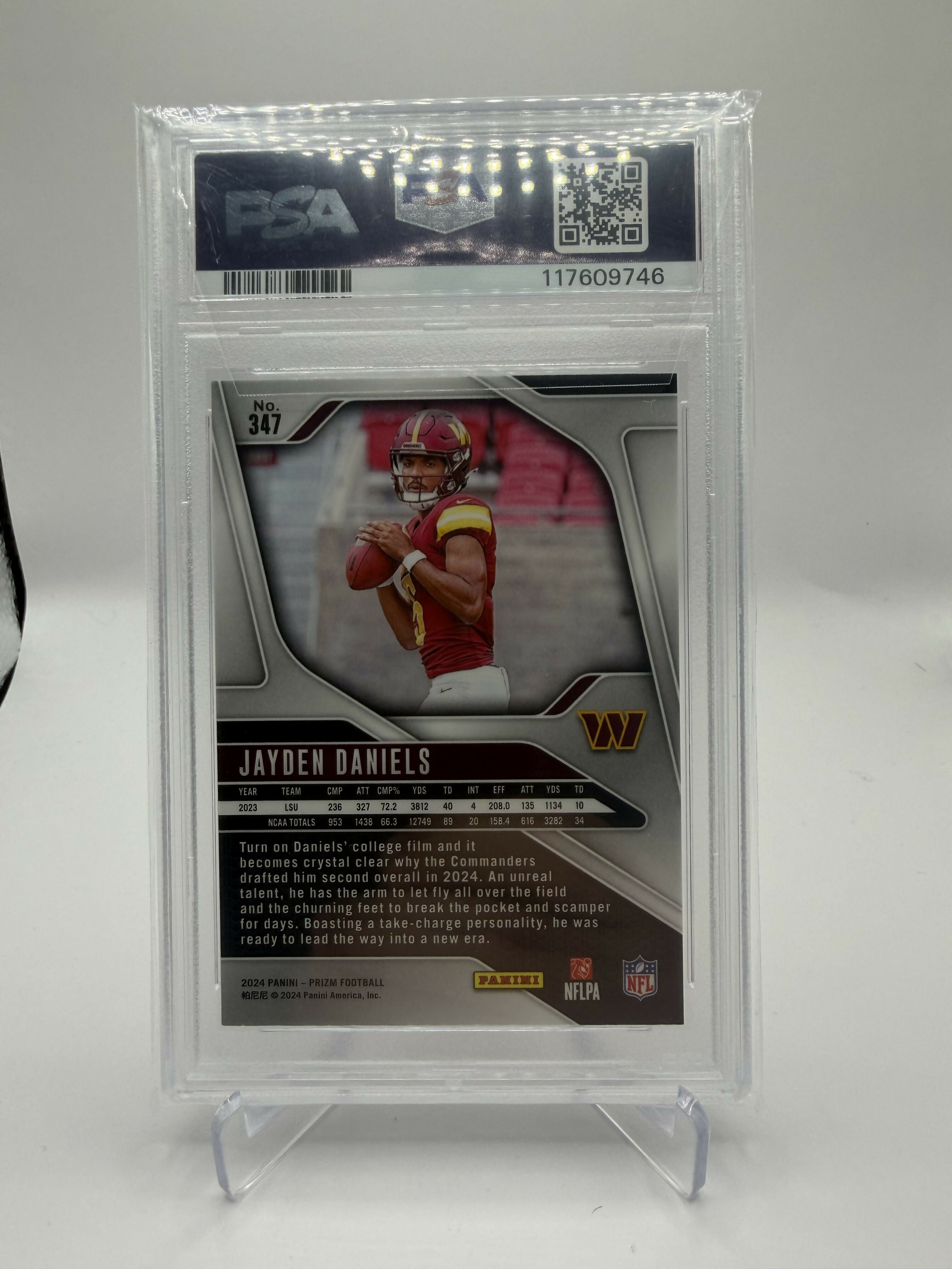 2024 Prizm Jayden Daniels Base PSA 10