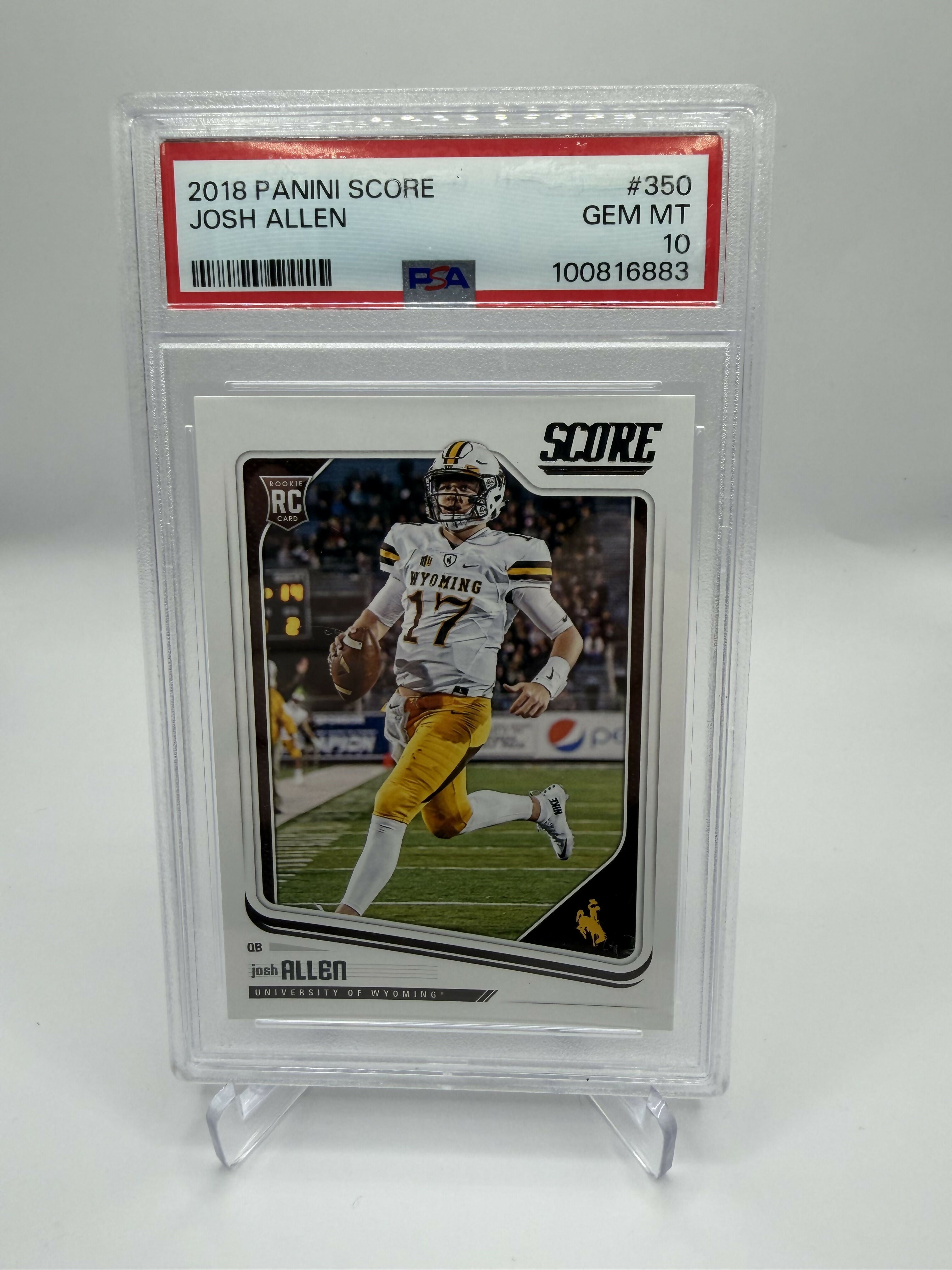 2018 Panini Score Josh Allen PSA 10 Rookie
