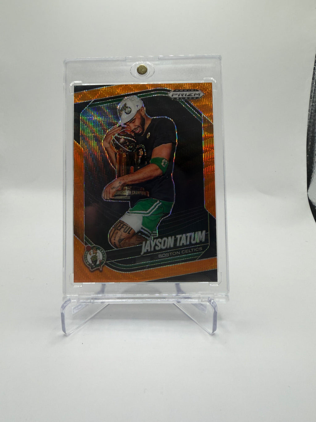 2024-25 Panini Prizm Black Basketball Orange Prizm Jayson Tatum #139 /60