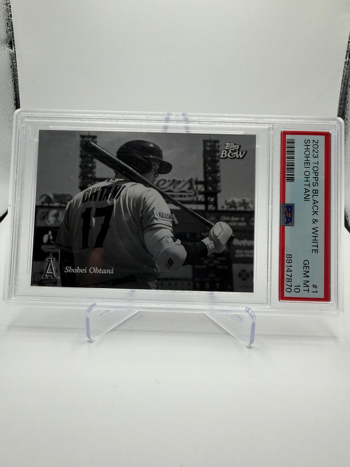 2023 Topps Black & White Baseball Shohei Ohtani #1 PSA 10 Gem Mint
