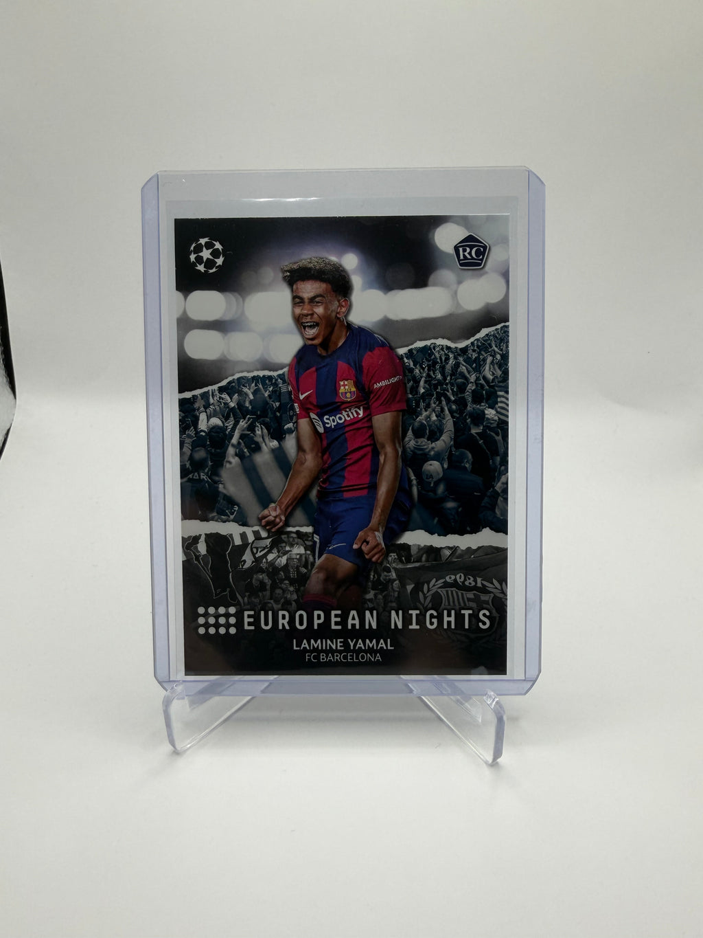 2023-24 Topps UEFA Club Competitions European Nights Lamine Yamal Rookie #EN-10 Base Insert