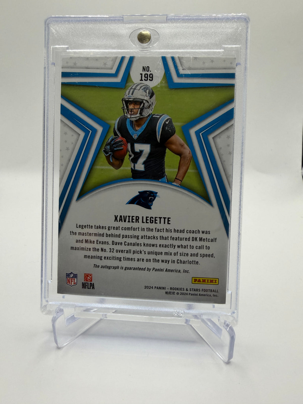 2024 Panini Rookies & Stars Football Xavier Legette Rookie Autograph Holofoil /349 #199