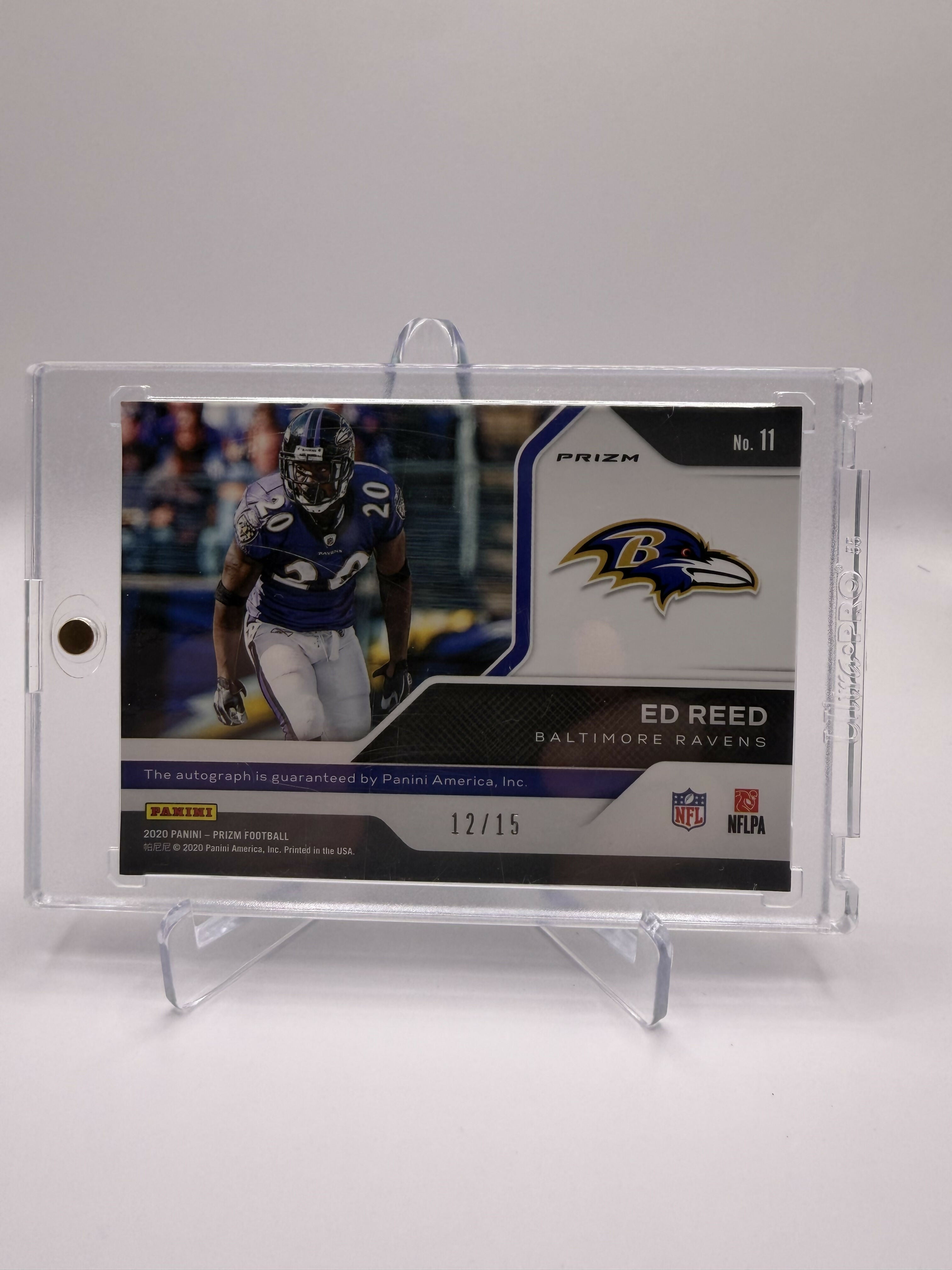 2020 Panini Prizm Ed Reed Franchise Legends Auto /15