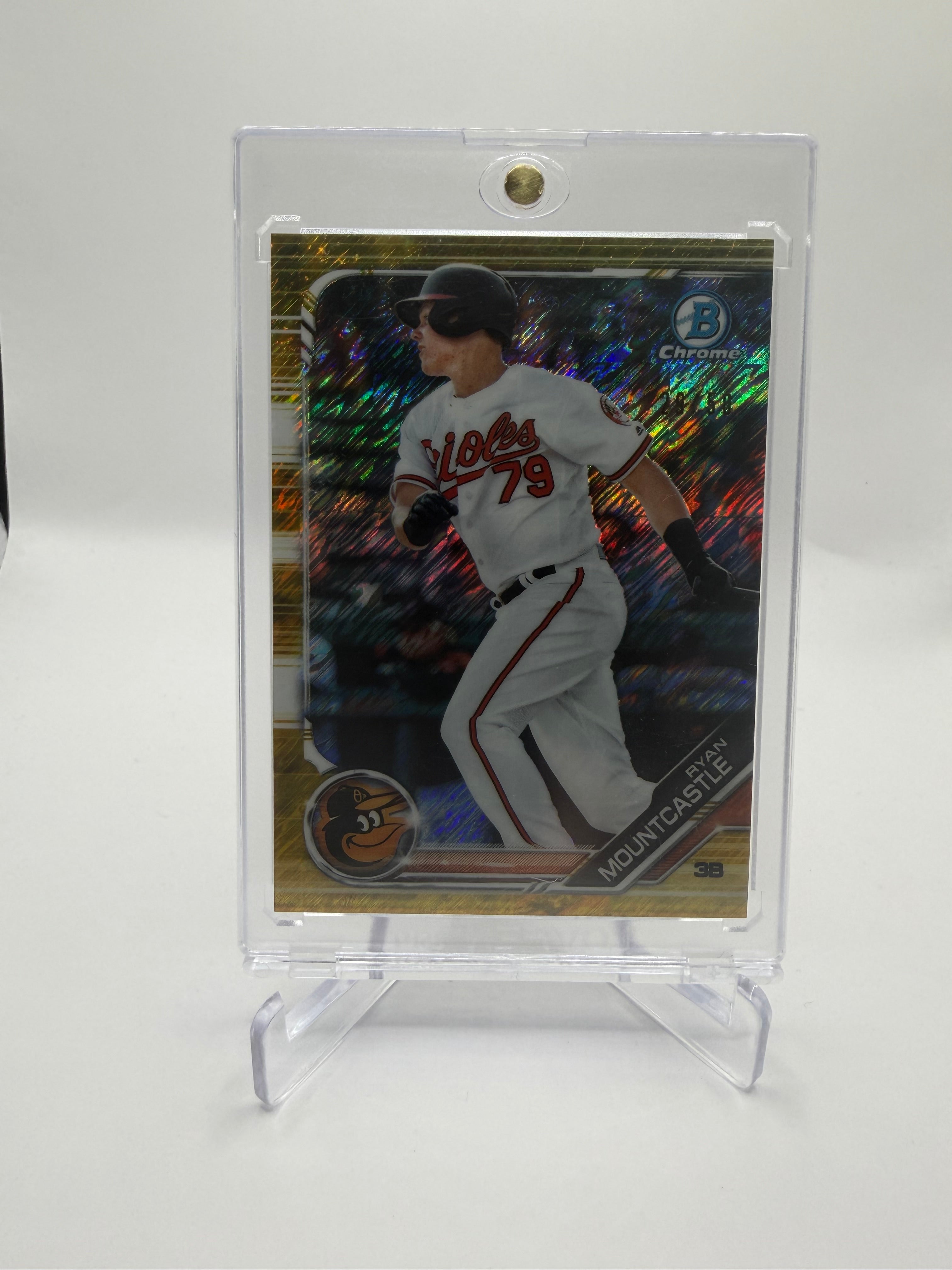 2019 Bowman Chrome Prospects Ryan Mountcastle Gold Shimmer Refractor #BCP-41 /50