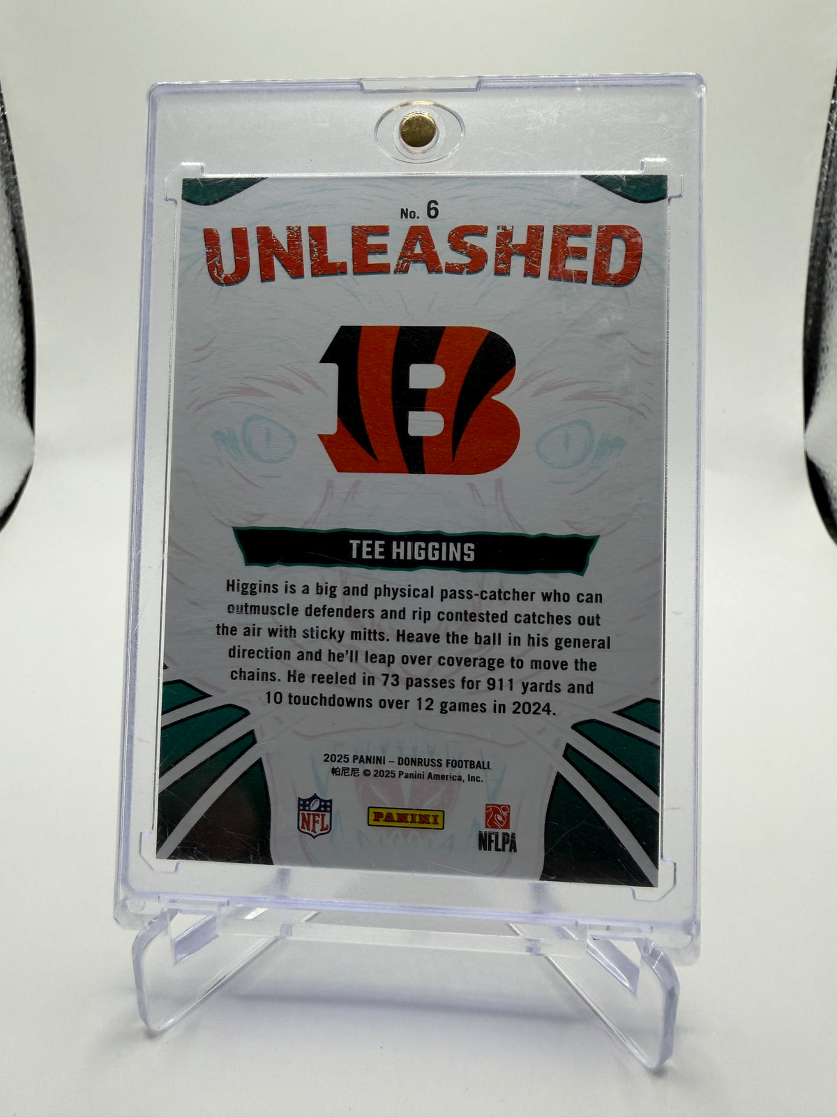 2025 Panini Donruss Football Tee Higgins Unleashed #6