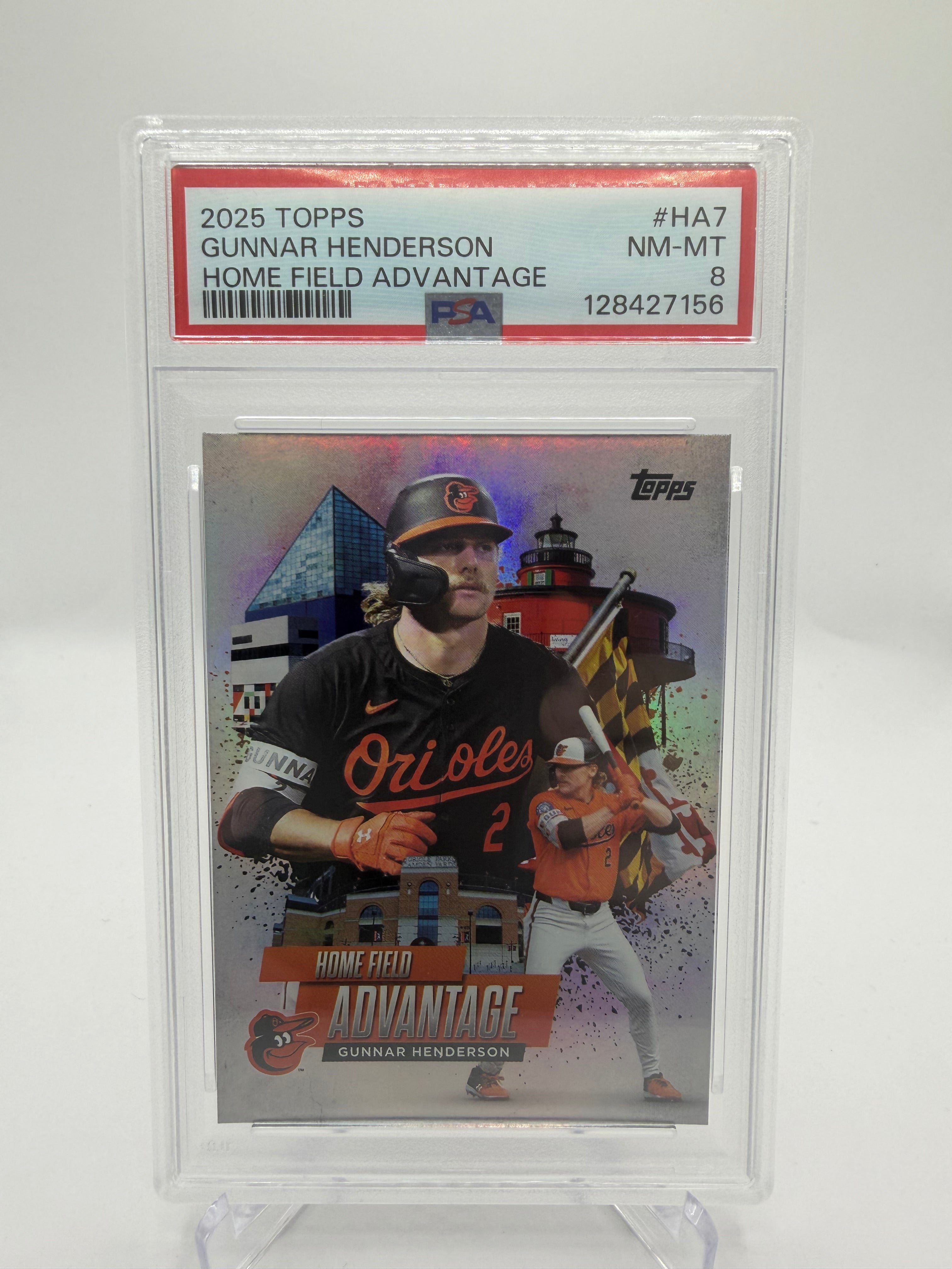 2025 Topps Home Field Advantage Gunnar Henderson #HA-7 PSA 8