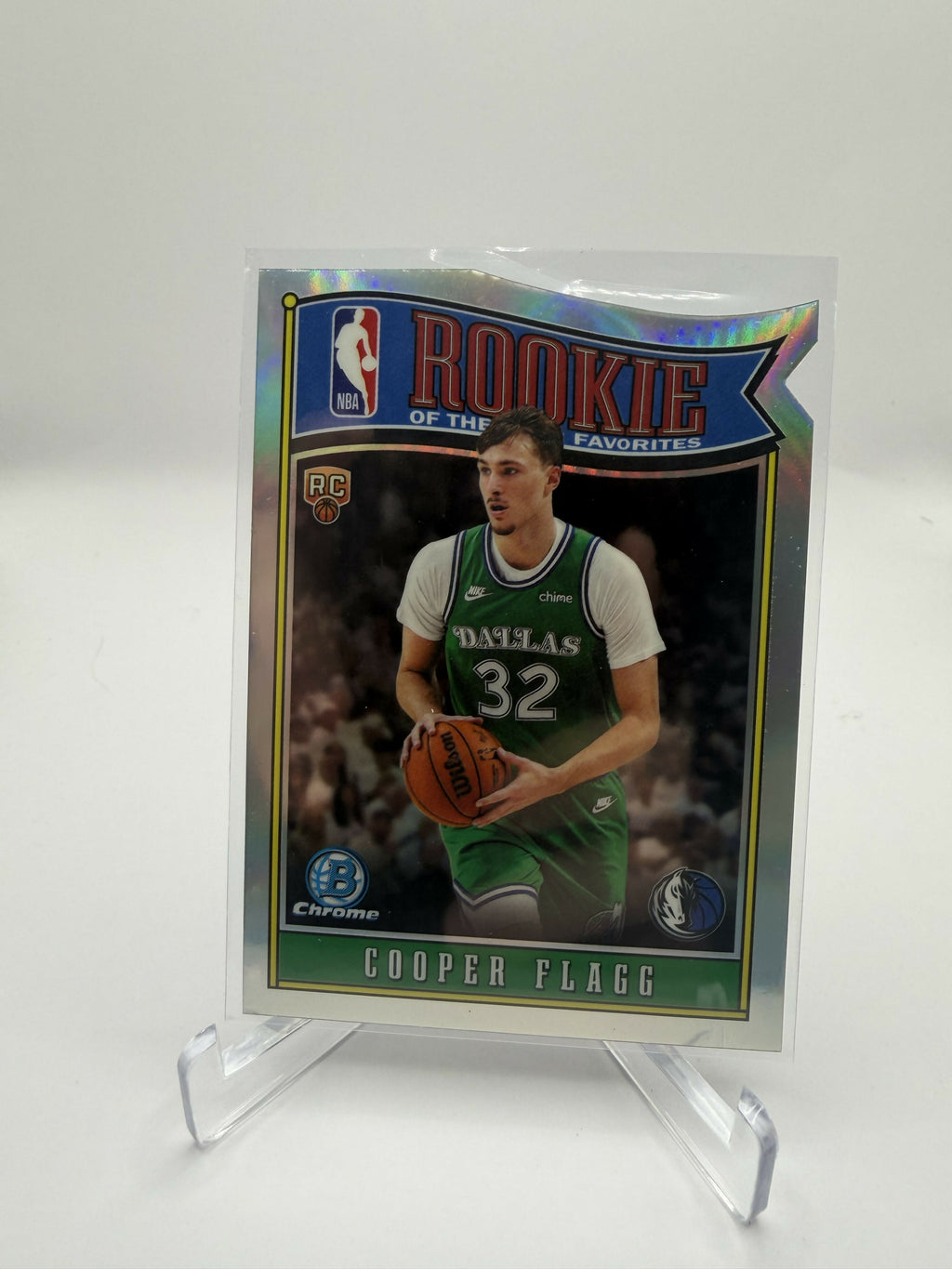 2025-2026 Cooper Flagg Bowman Chrome Rookie of the Year Die Cut Refractor