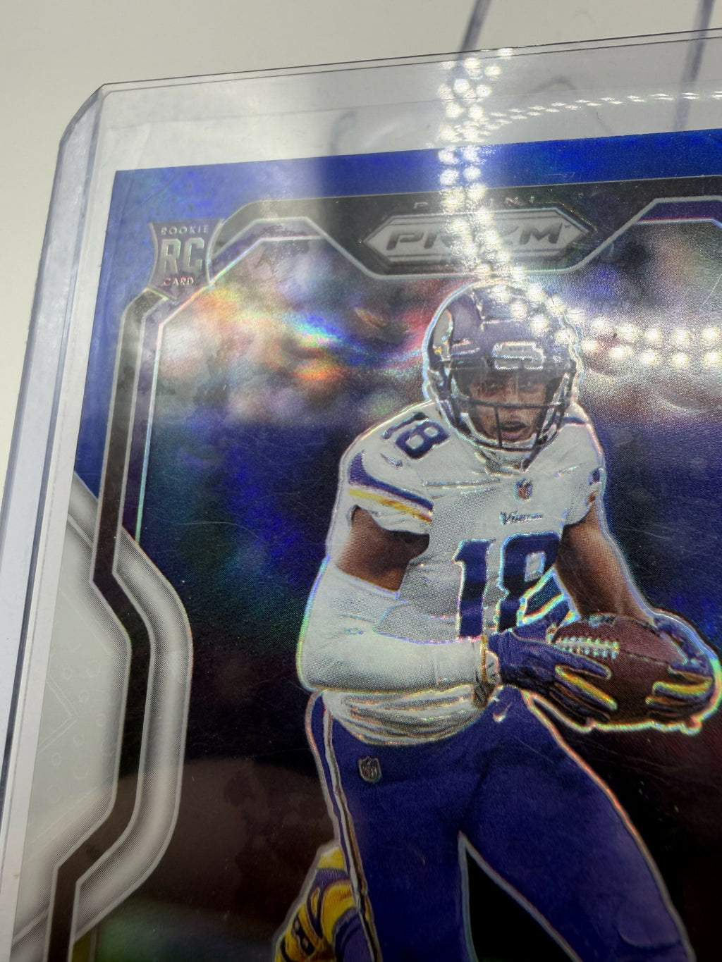 2020 Panini Prizm Justin Jefferson Red White Blue Rookie *Slight Damage*