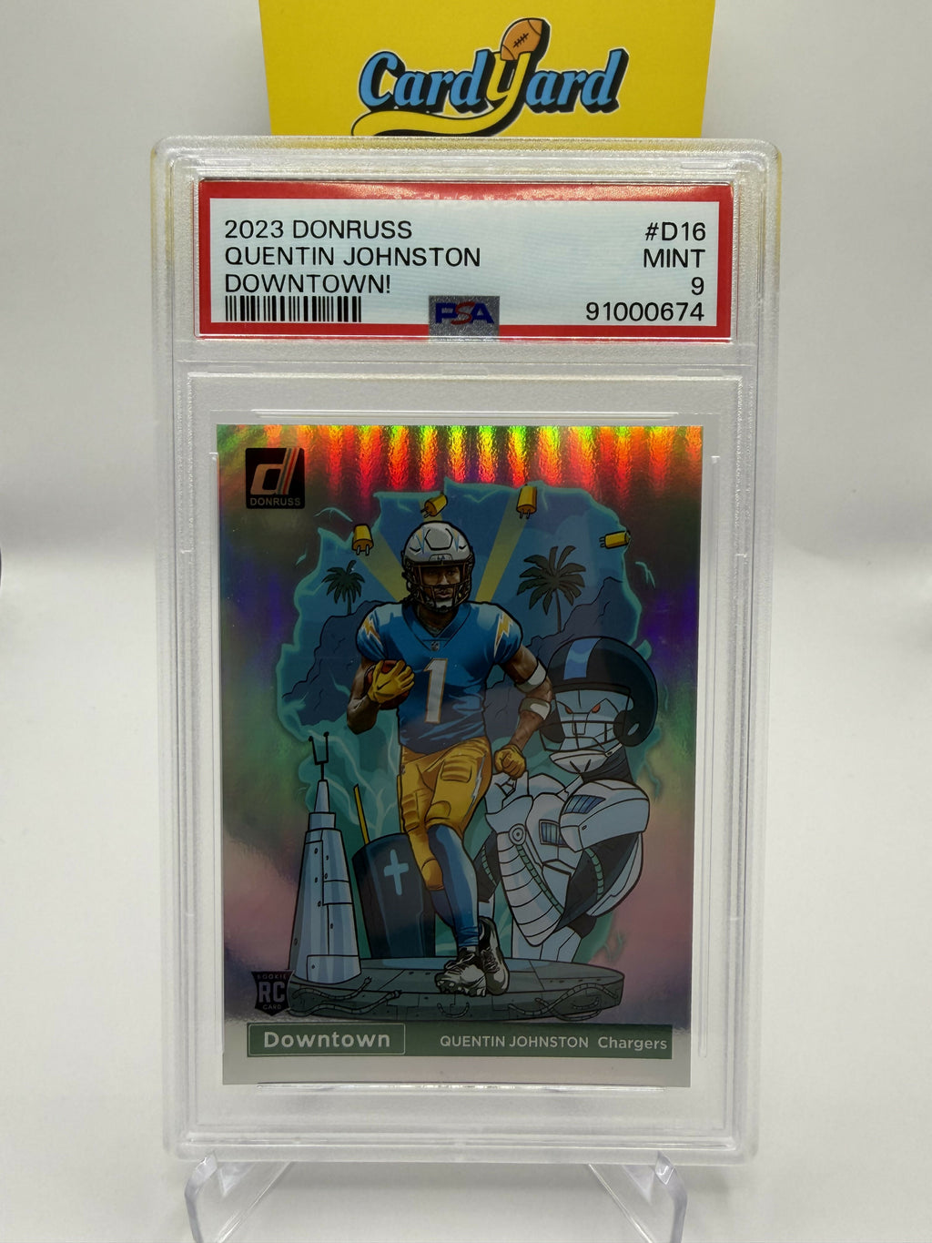 2023 Donruss Quentin Johnson Downtown PSA 9