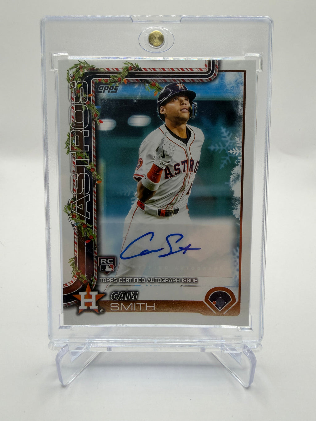2025 Topps Holiday Baseball Cam Smith Rookie Player Autographs /200 #PA-CSM