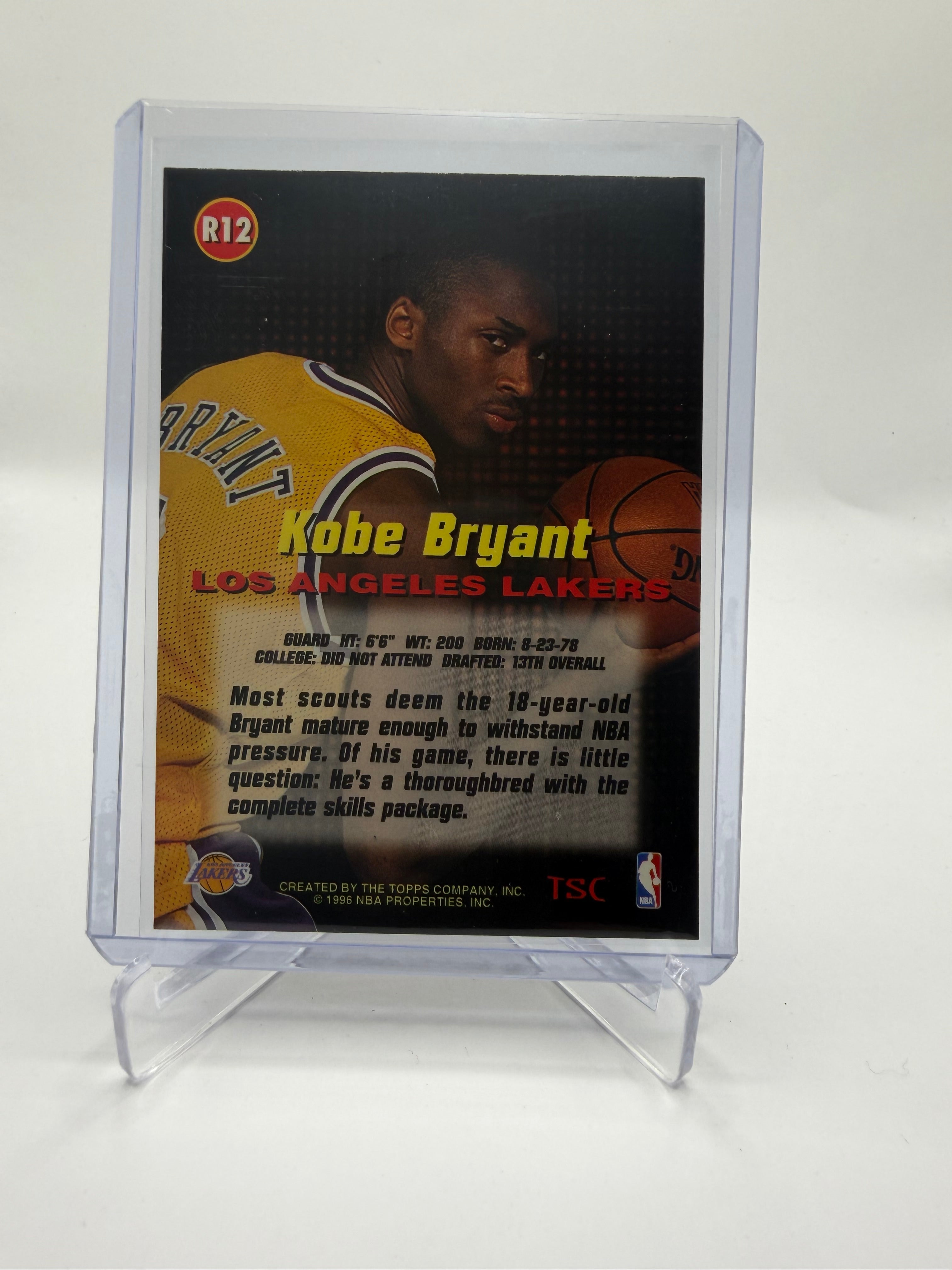 1996-97 Topps Stadium Club Rookies Kobe Bryant #R12 Rookie Card