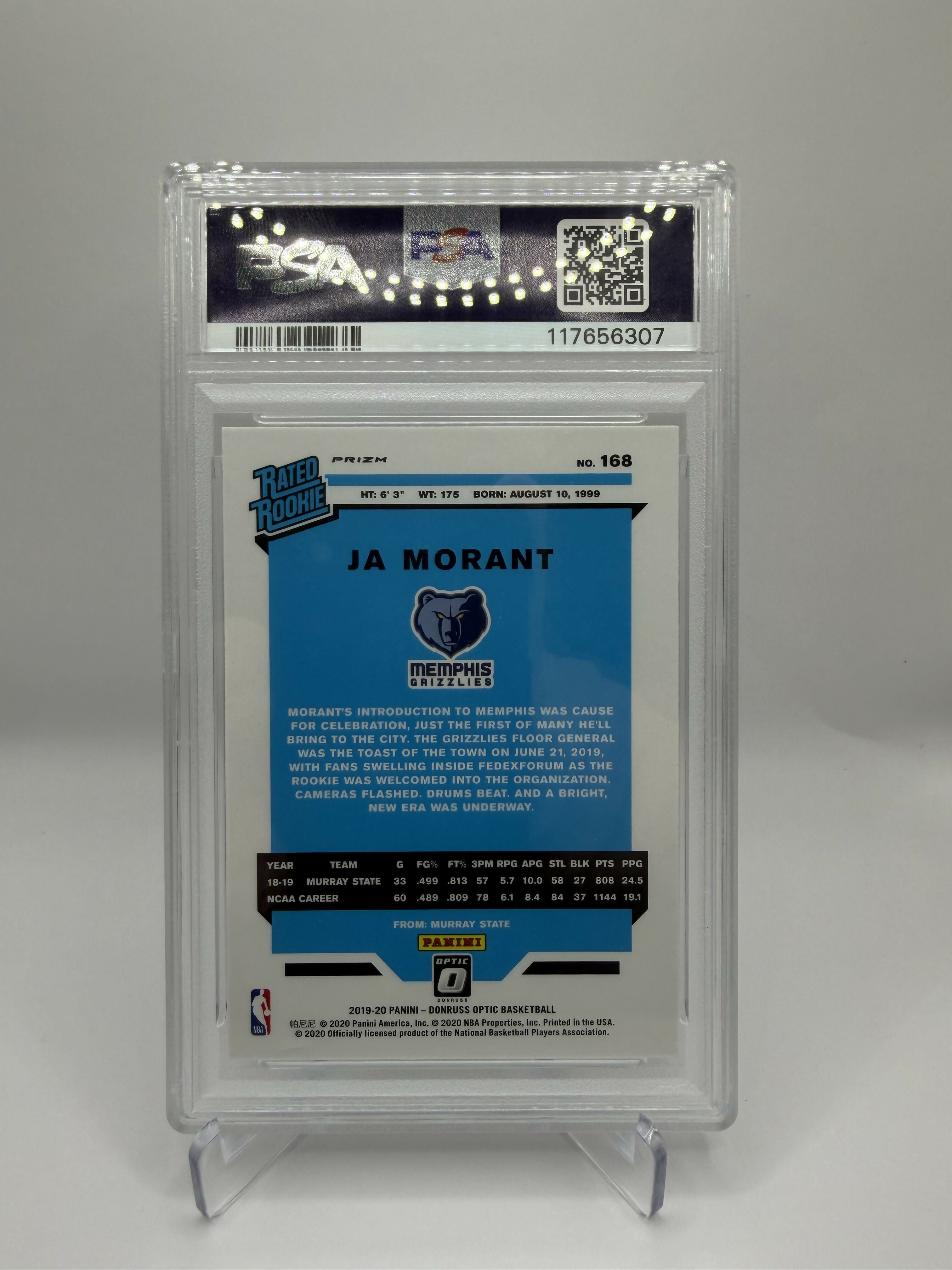 2019 Donruss Optic Rated Rookie Ja Morant Fanatics PSA 9