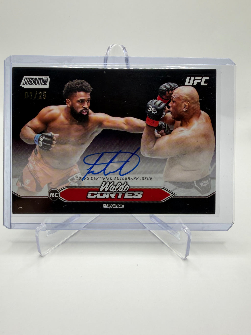 2025 Topps Stadium Club UFC Waldo Cortes-Acosta Rookie Autographs /25 #BCA-WCA