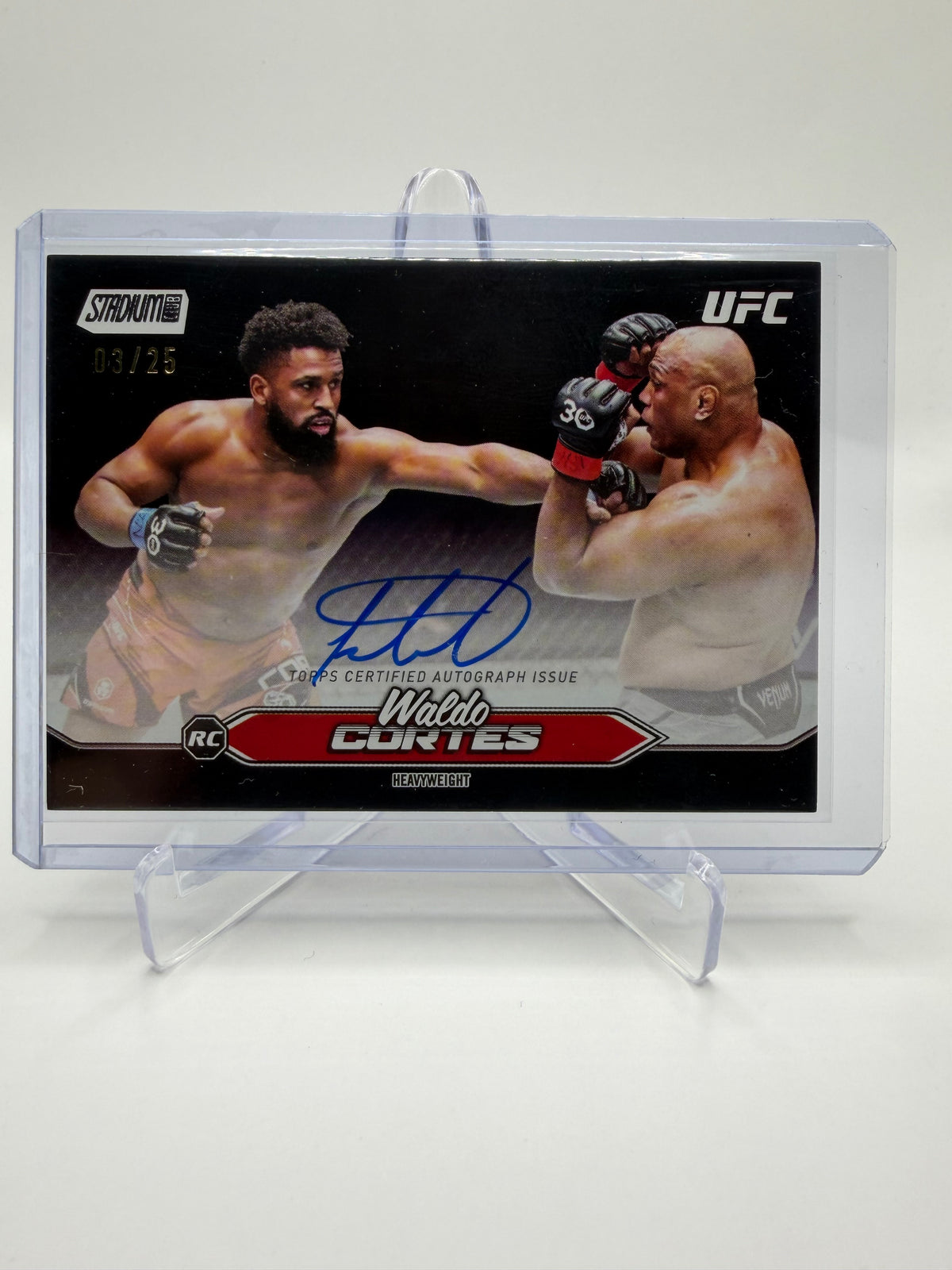 2025 Topps Stadium Club UFC Waldo Cortes-Acosta Rookie Autographs /25 #BCA-WCA