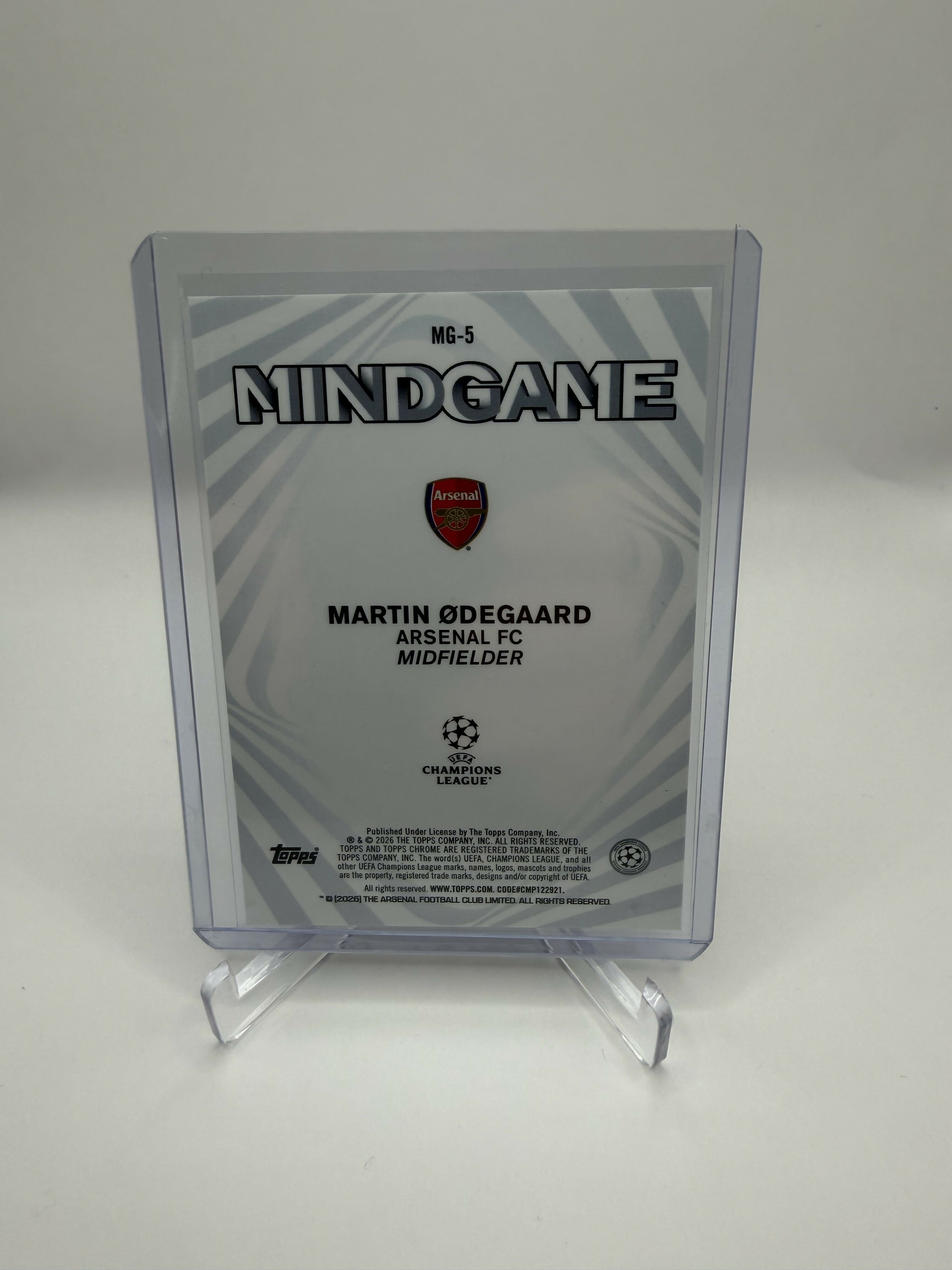 2026 Topps UCC Flagship Martin Odegaard Mindgame SSP – Card Yard