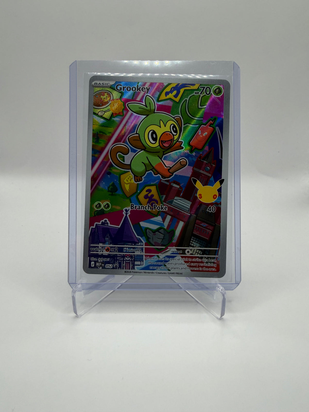 2026 Pokémon TCG Mega Evolution Black Star Promo Grookey #MEP EN 052