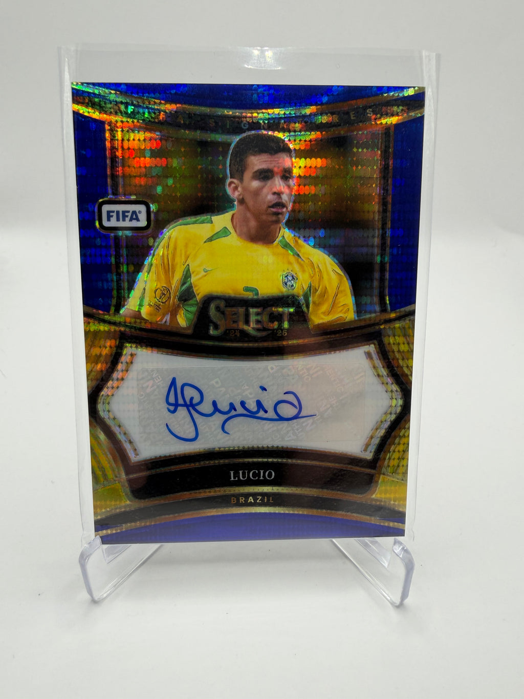 2024-25 Panini Select FIFA Soccer Lucio Signatures Prizm Autograph #S-L Brazil