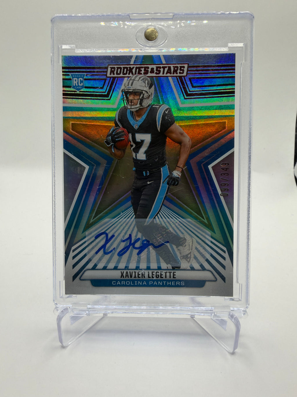 2024 Panini Rookies & Stars Football Xavier Legette Rookie Autograph Holofoil /349 #199
