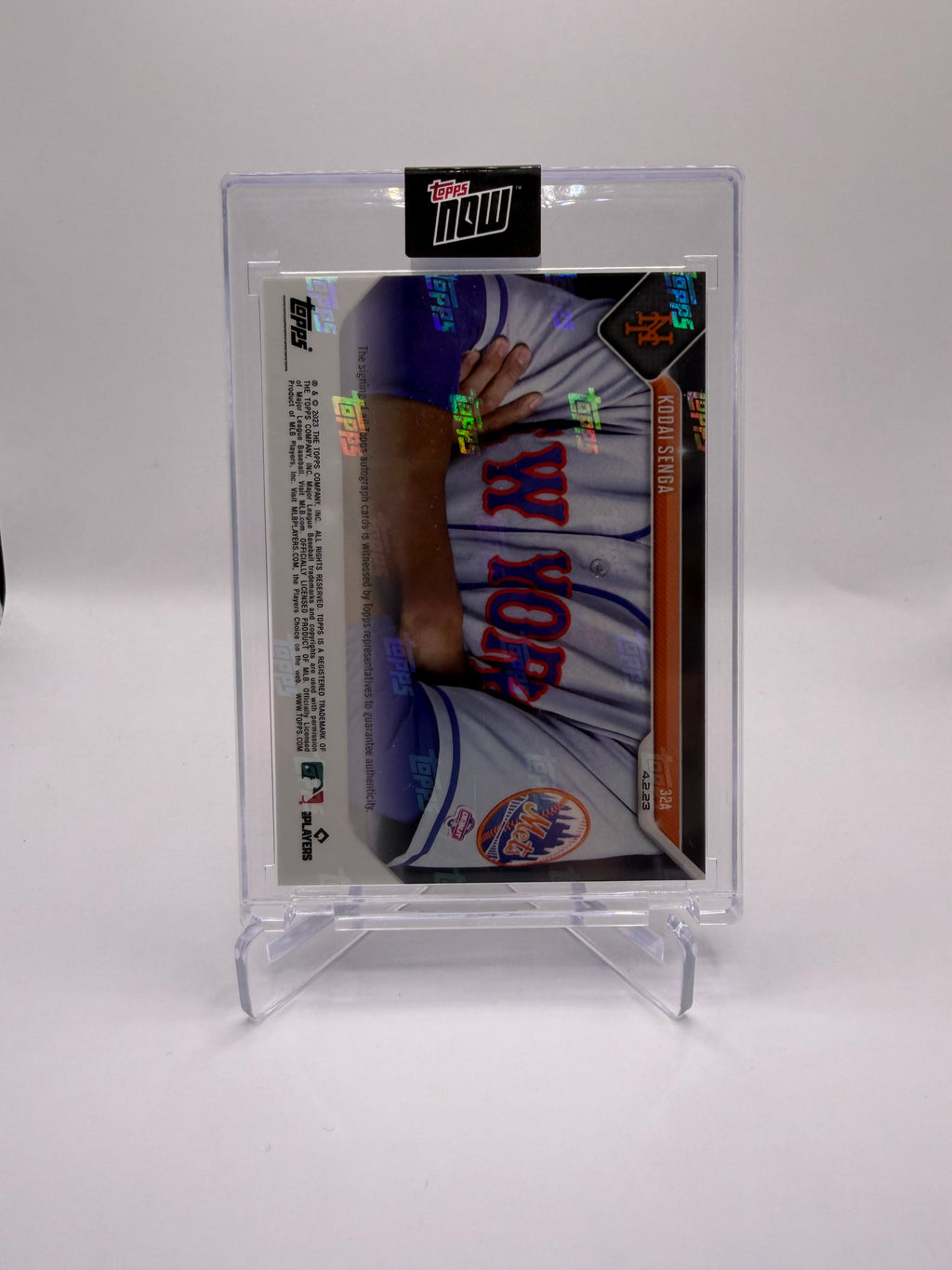 2023 Topps Now Kodai Senga Rookie Certified Autograph Issue #32A /99 - "Ghost Forkball" Haunts Hitters in MLB Debut