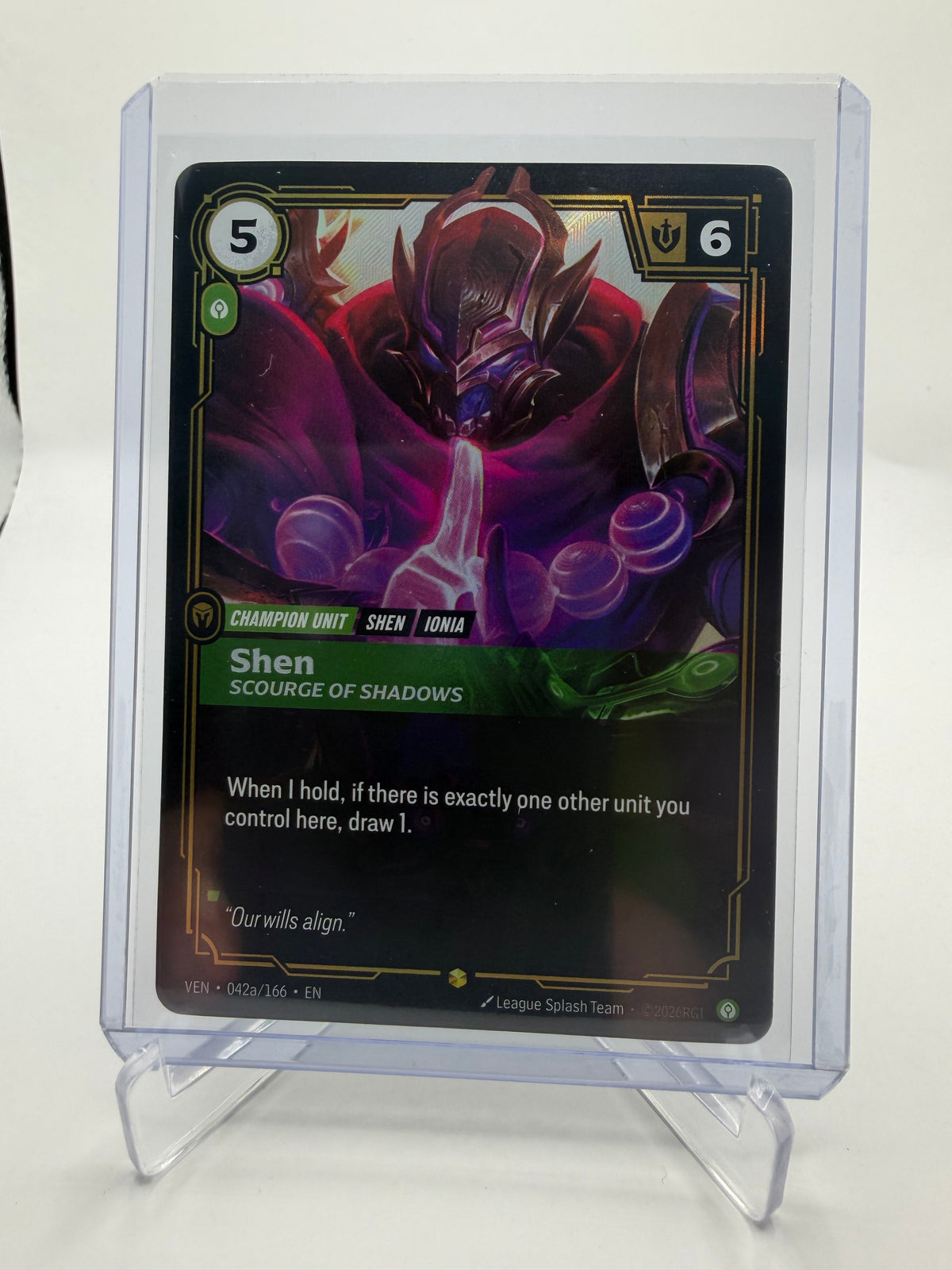 Shen, Scourge of Shadows #042a/166 Foil Alternate Art