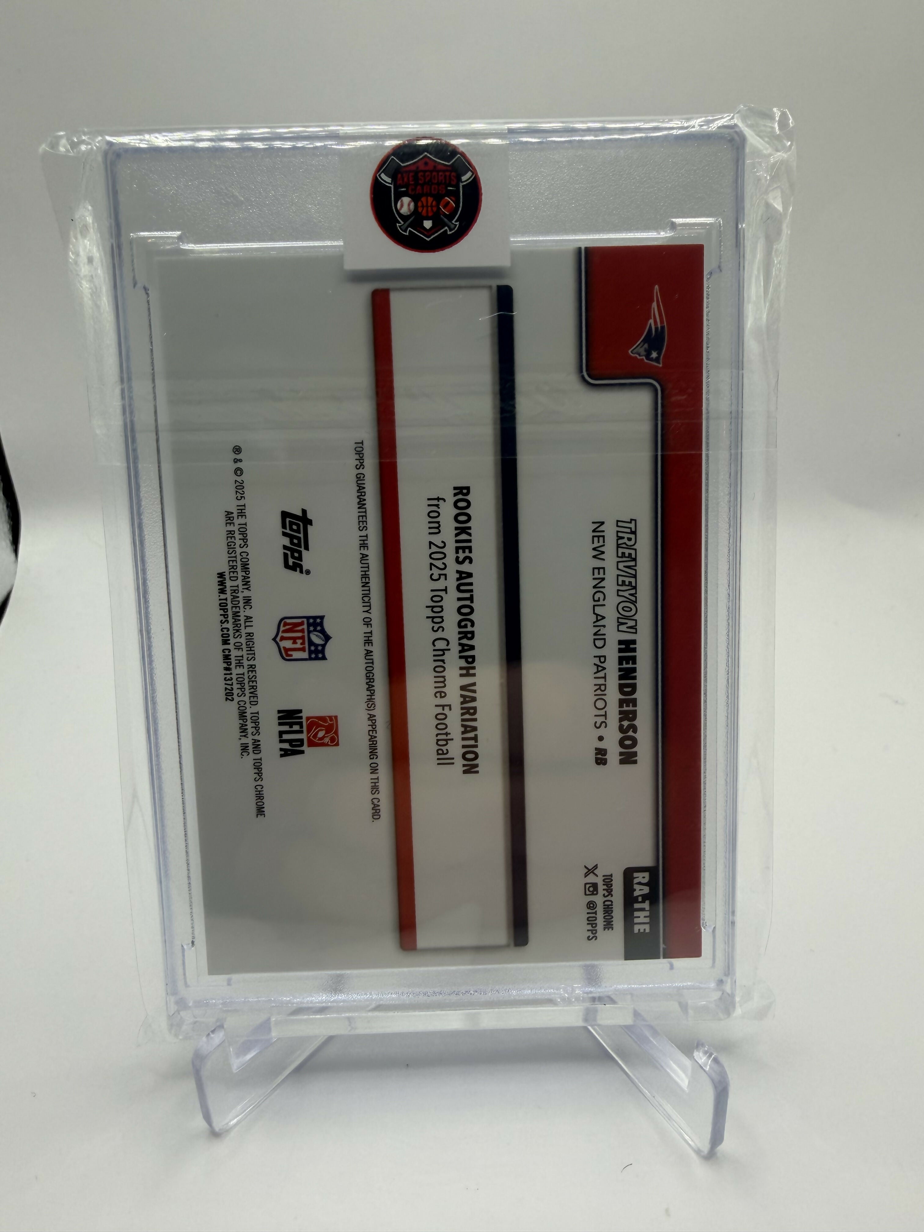 2026 Topps Chrome Treveyon Henderson Auto Base