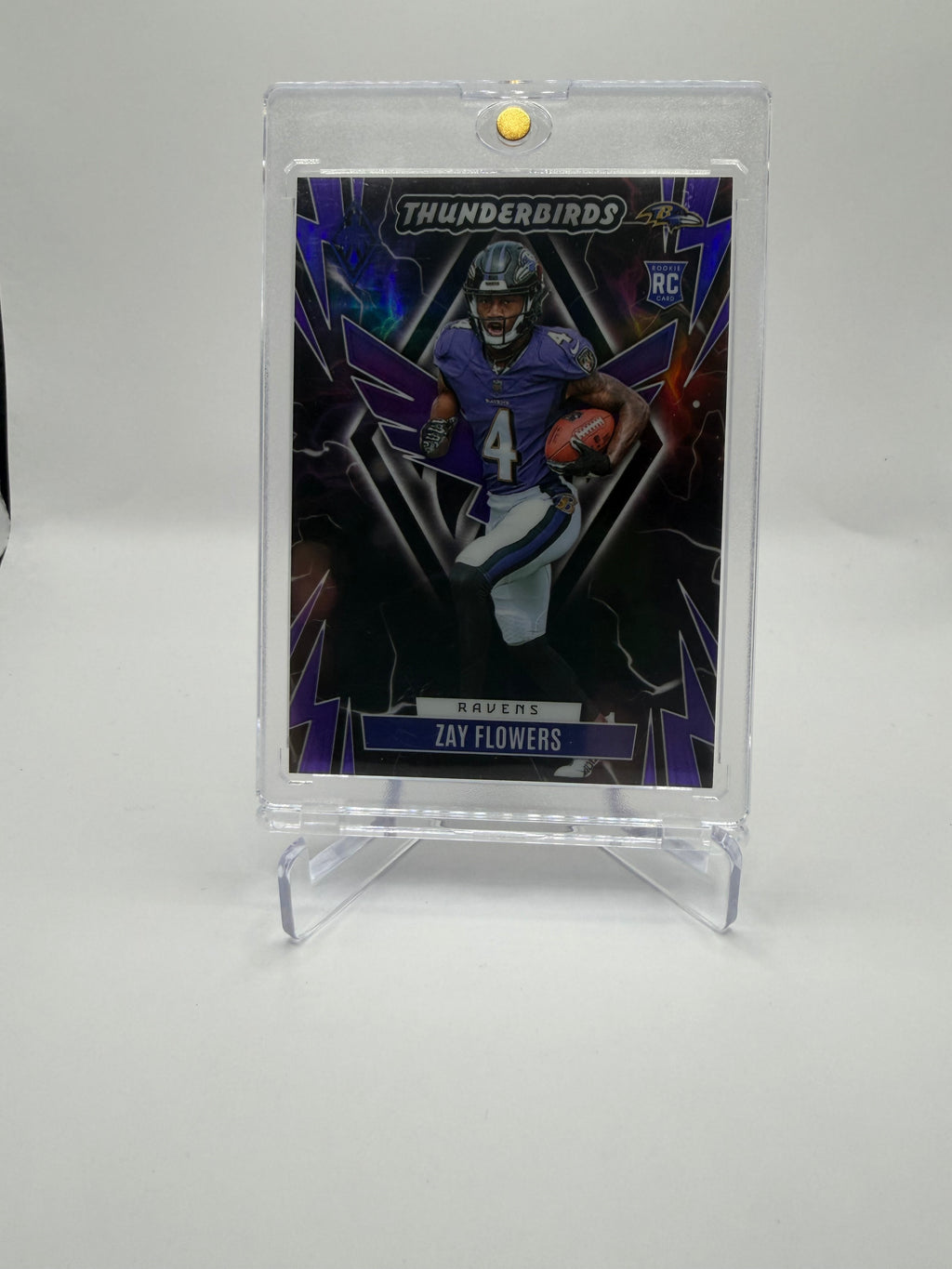 2023 Panini Phoenix Football Thunderbirds Orange Zay Flowers Rookie #TB-ZF /99