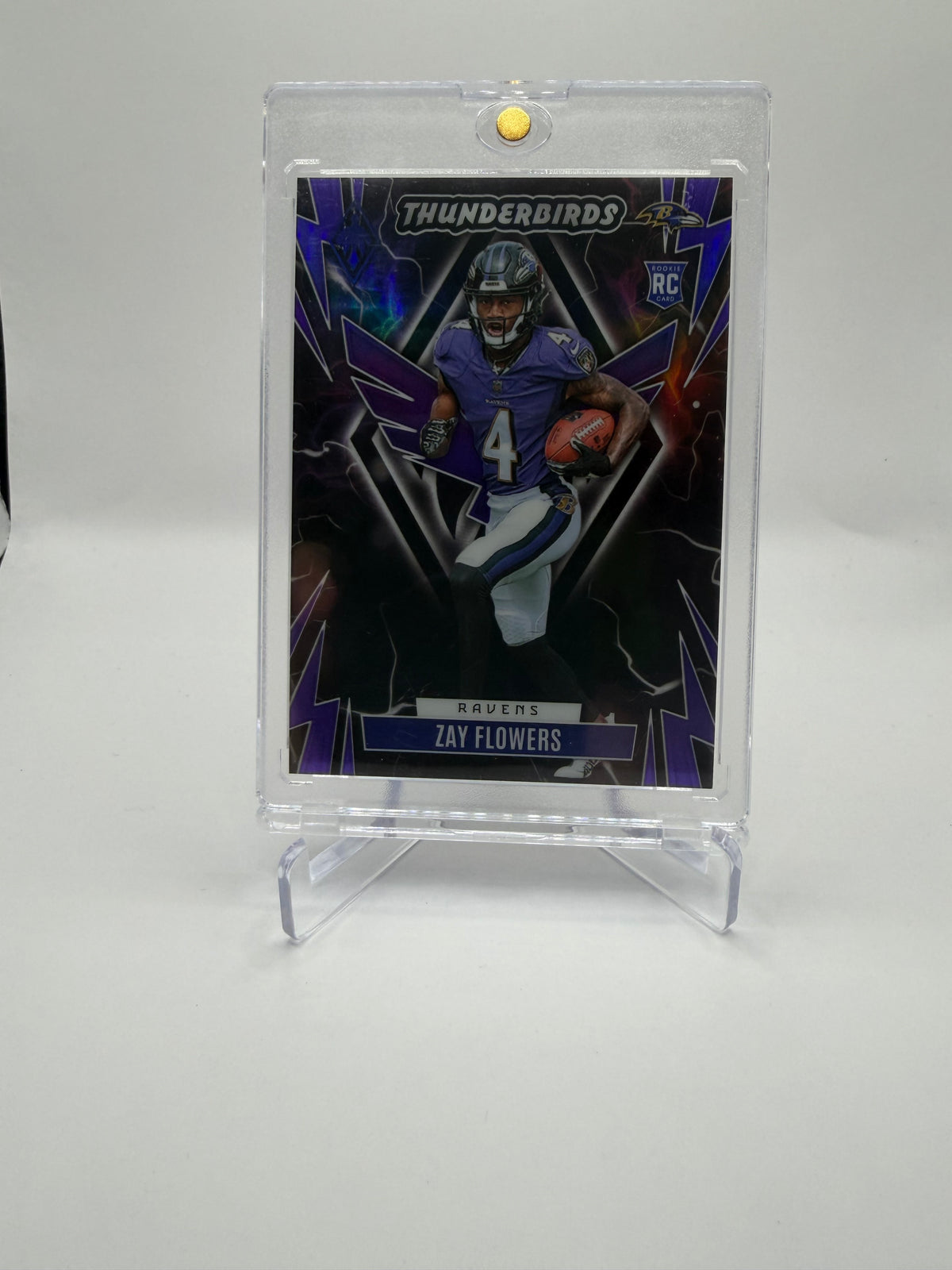 2023 Panini Phoenix Football Thunderbirds Orange Zay Flowers Rookie #TB-ZF /99