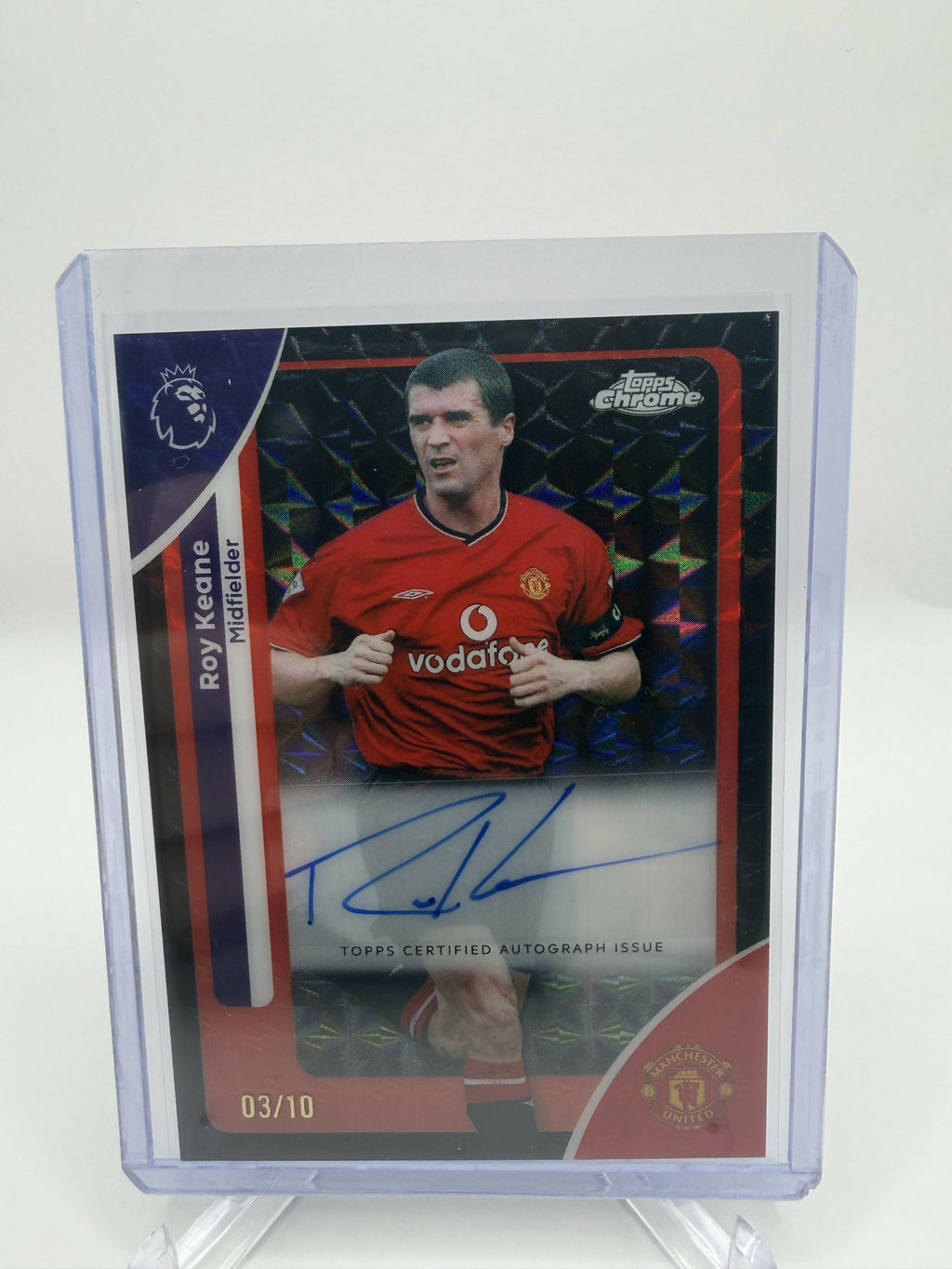 2026 Premier League Chrome Roy Keane Auto Black Geometric /10