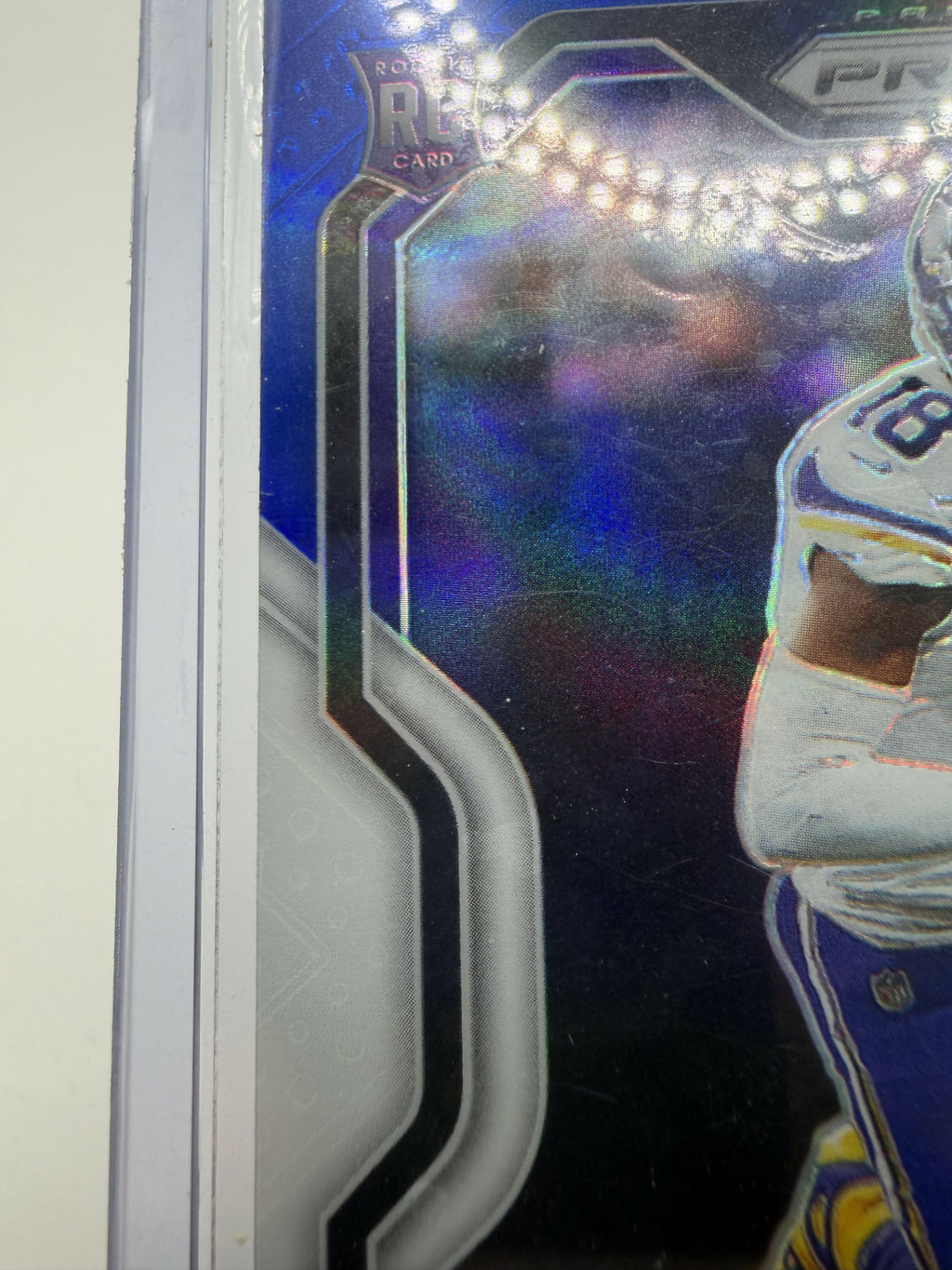 2020 Panini Prizm Justin Jefferson Red White Blue Rookie *Slight Damage*