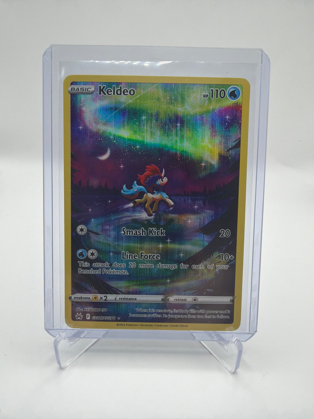 2023 Pokémon Crown Zenith Galarian Gallery Keldeo GG07 Illustration Rare