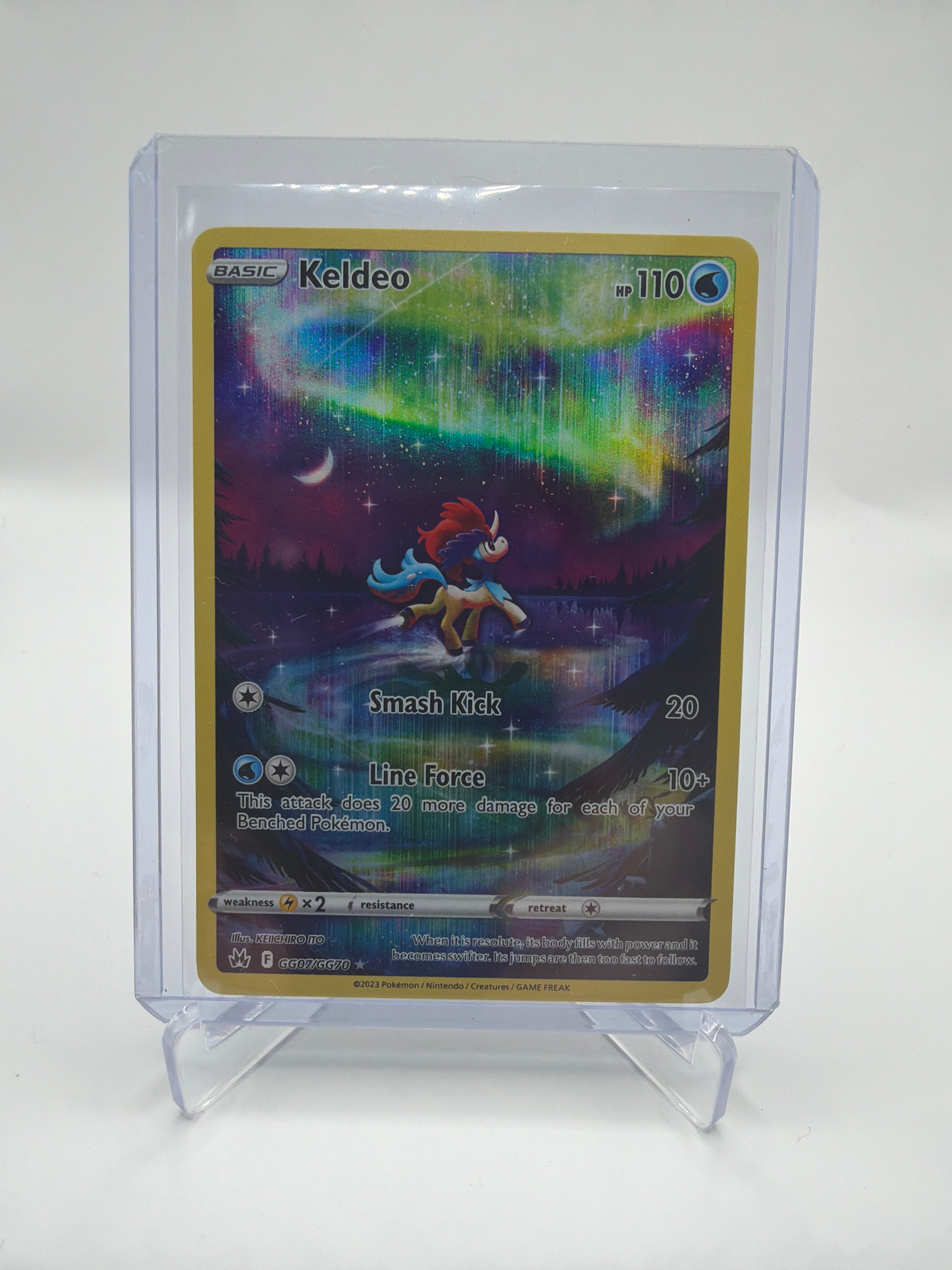 2023 Pokémon Crown Zenith Galarian Gallery Keldeo GG07 Illustration Rare