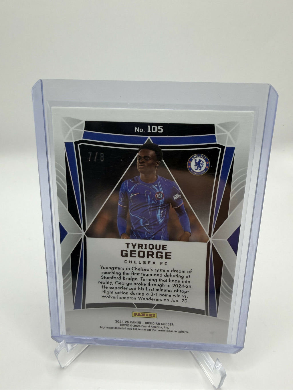 2024-2025 Panini Obsidian Tyrique George Talavera /8