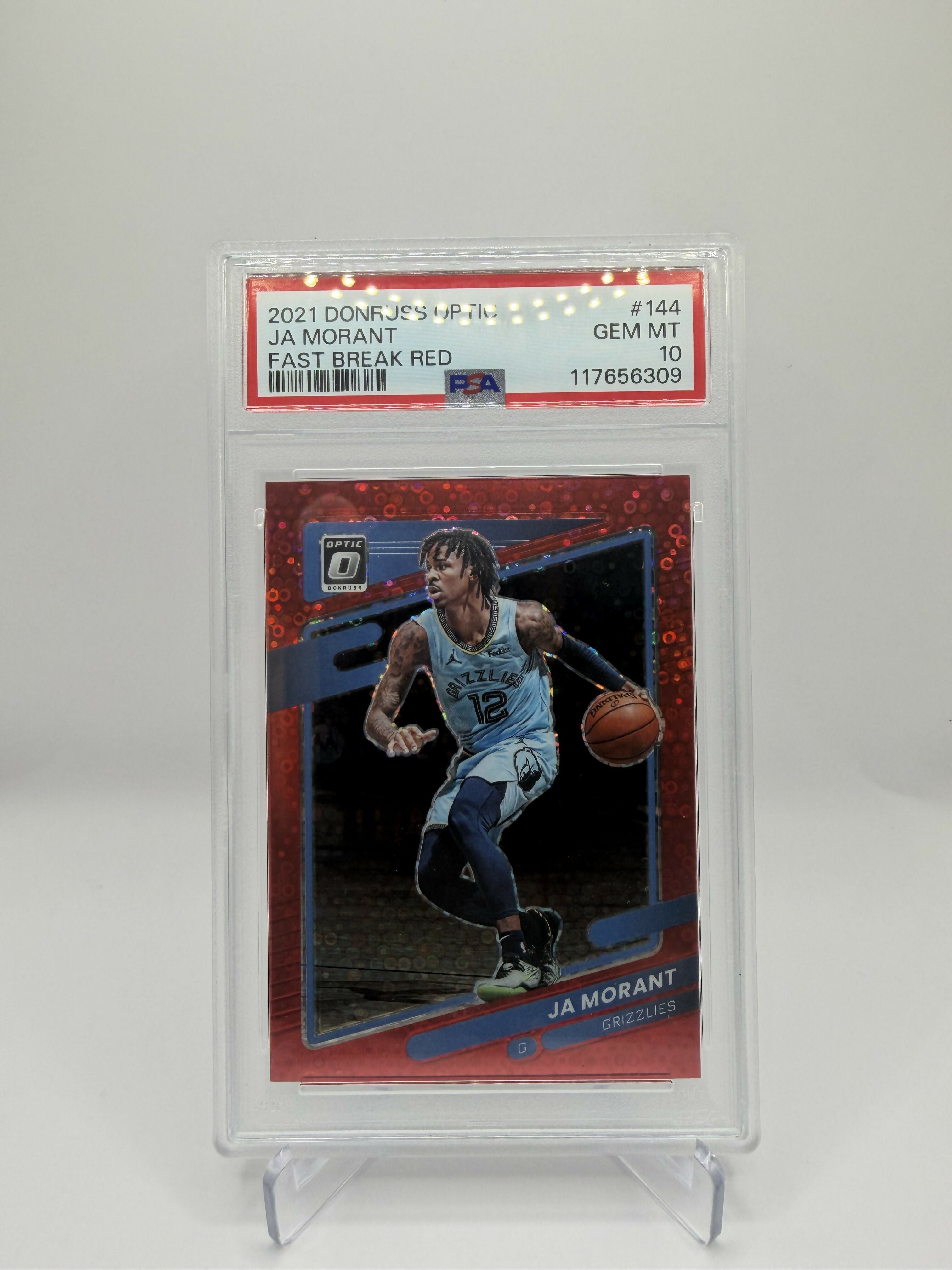 2021 Optic Fast Break Red Ja Morant Psa 10