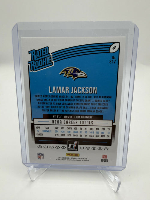2018 Panini Donruss Lamar Jackson Rated Rookie