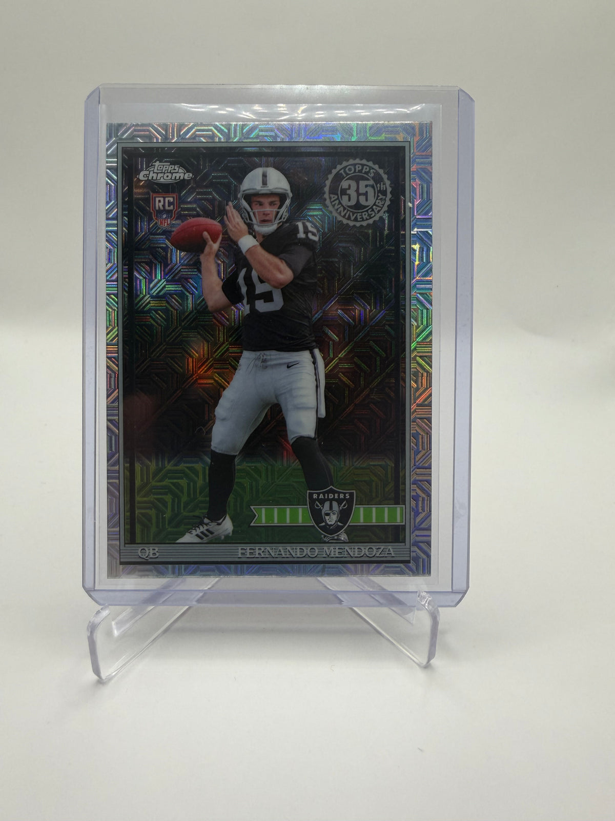 2026 Topps Chrome 1991 Topps 35th Anniversary Fernando Mendoza Rookie Mojo Refractor #91TRC-1