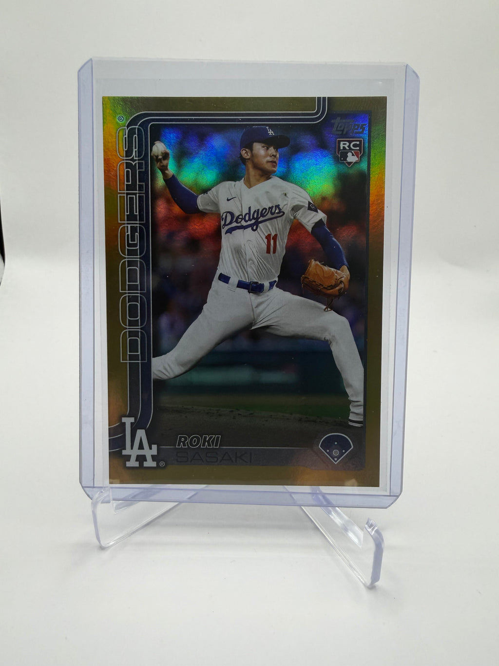 2025 Topps Series Two Roki Sasaki Rookie Card #558 Gold Parallel /50 Jersey Number Match