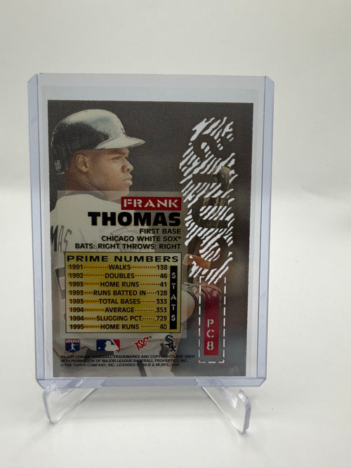 1996 Topps Stadium Club Prime Cuts Frank Thomas #PC8 Die-Cut Insert